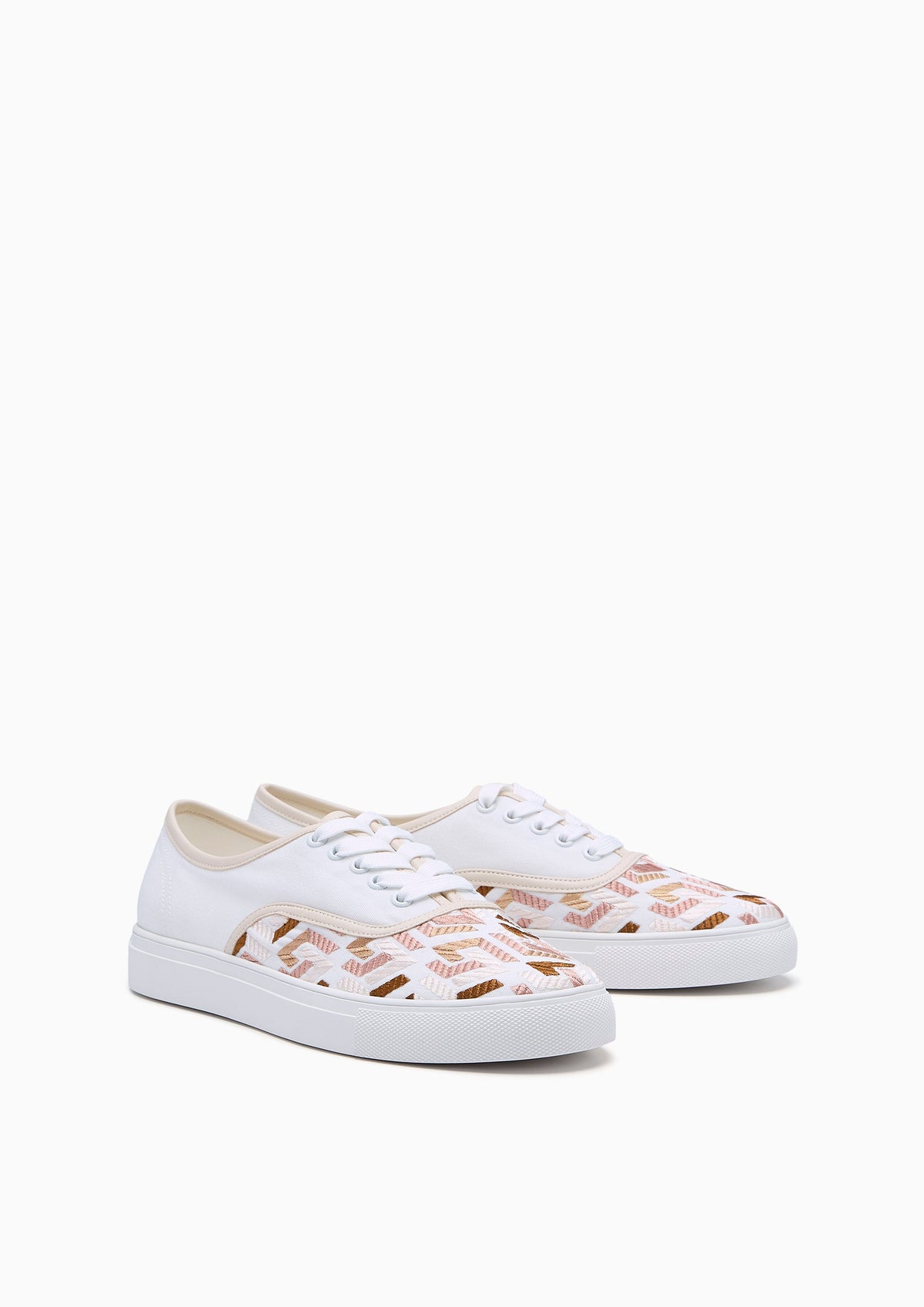Vanna Infinite Lace-Up Sneaker Off-White