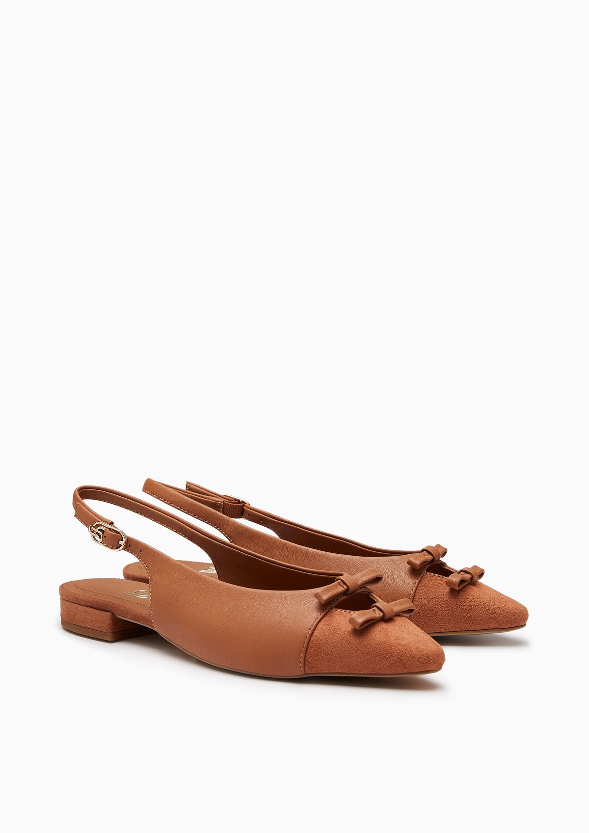 Lindsay Infinite Slingback Flats Brown
