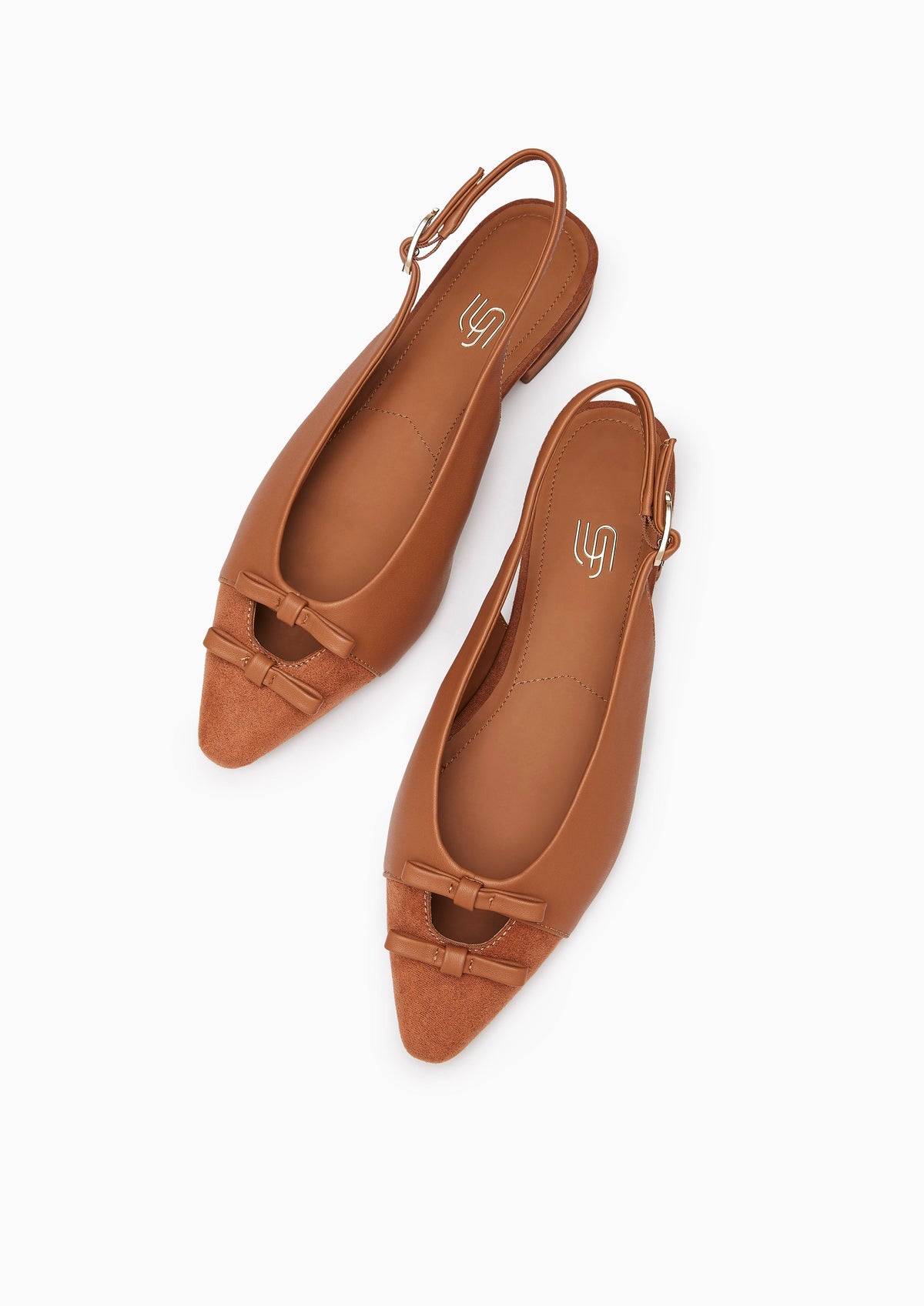 Lindsay Infinite Slingback Flats Brown