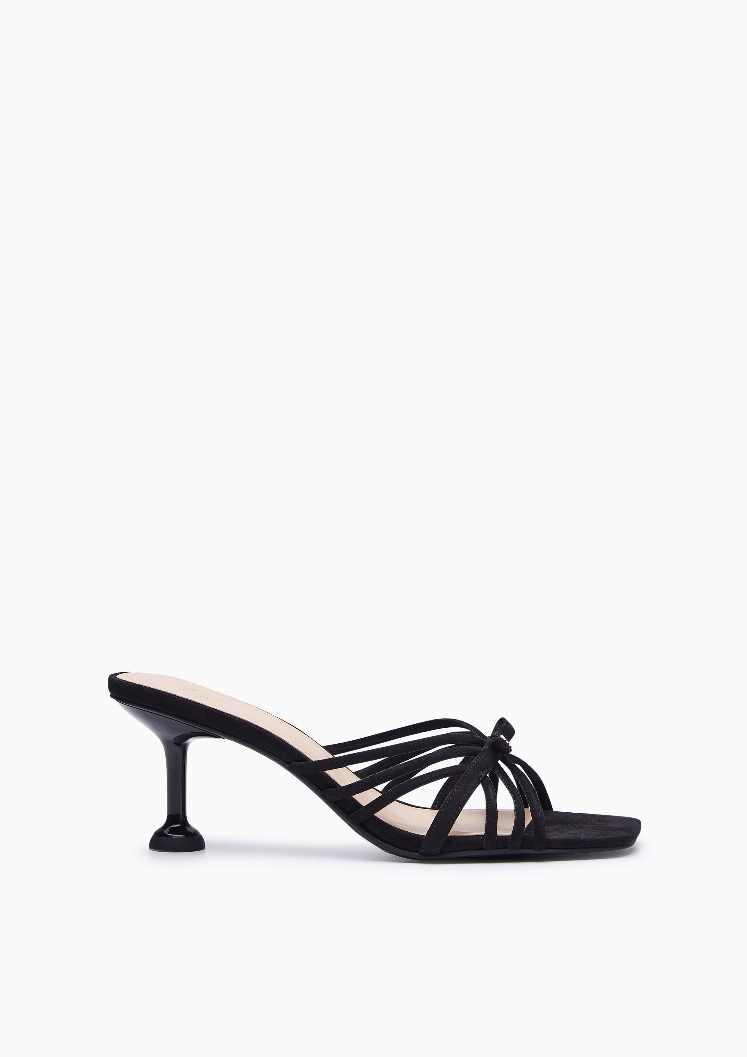 Caro Heel Sandal Black