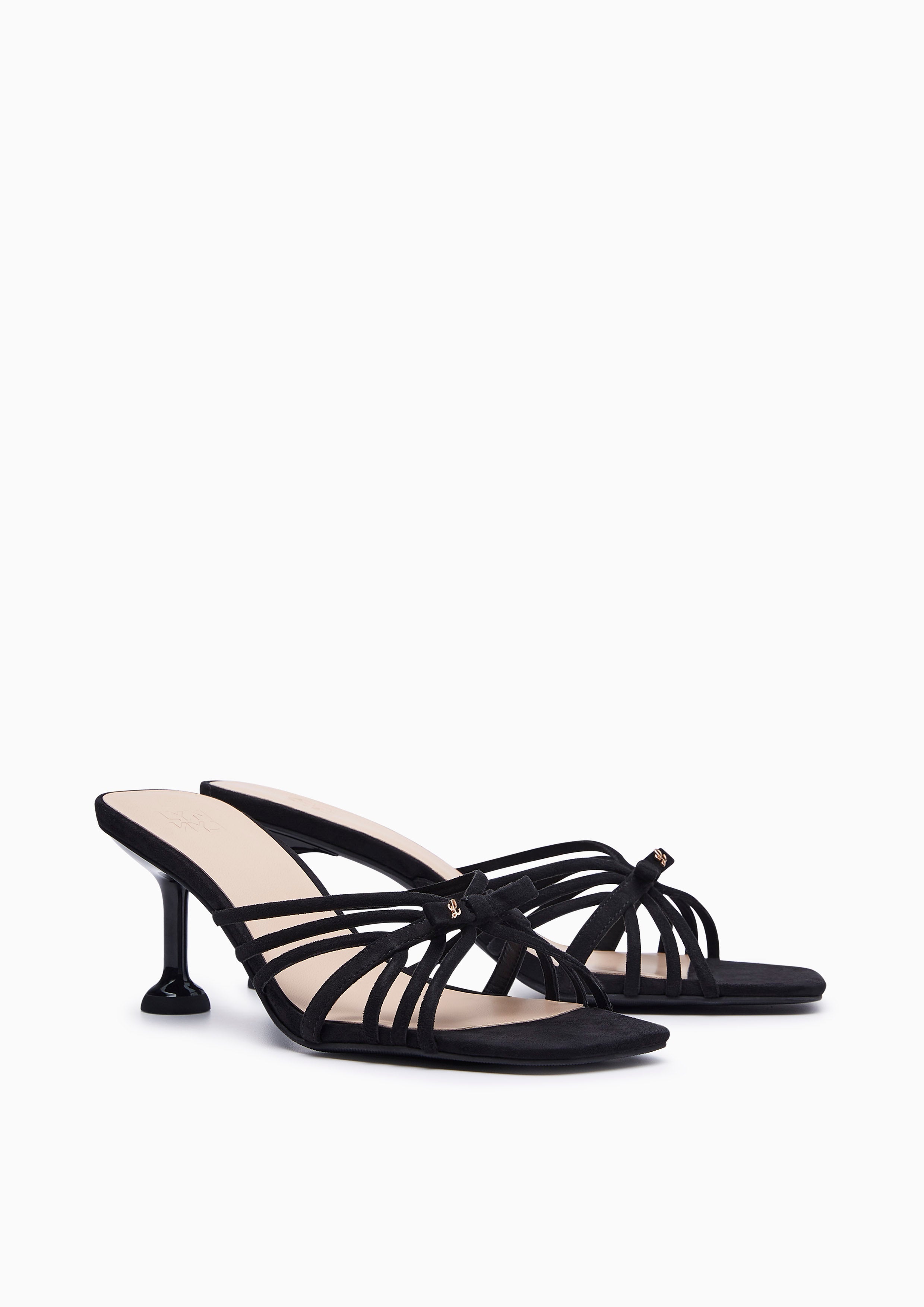 Caro Heel Sandal Black