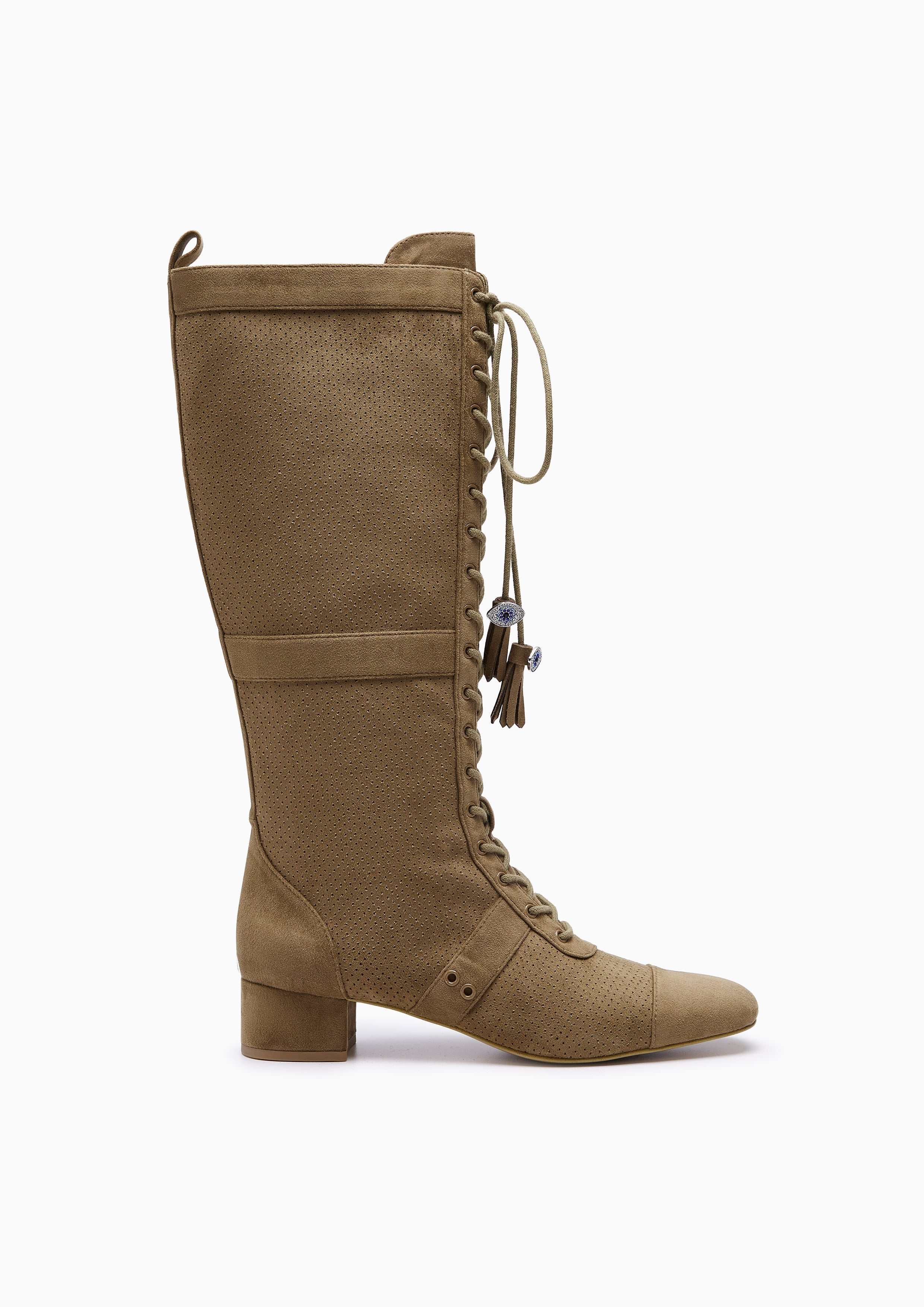 Delia Knee-High Boots Brown