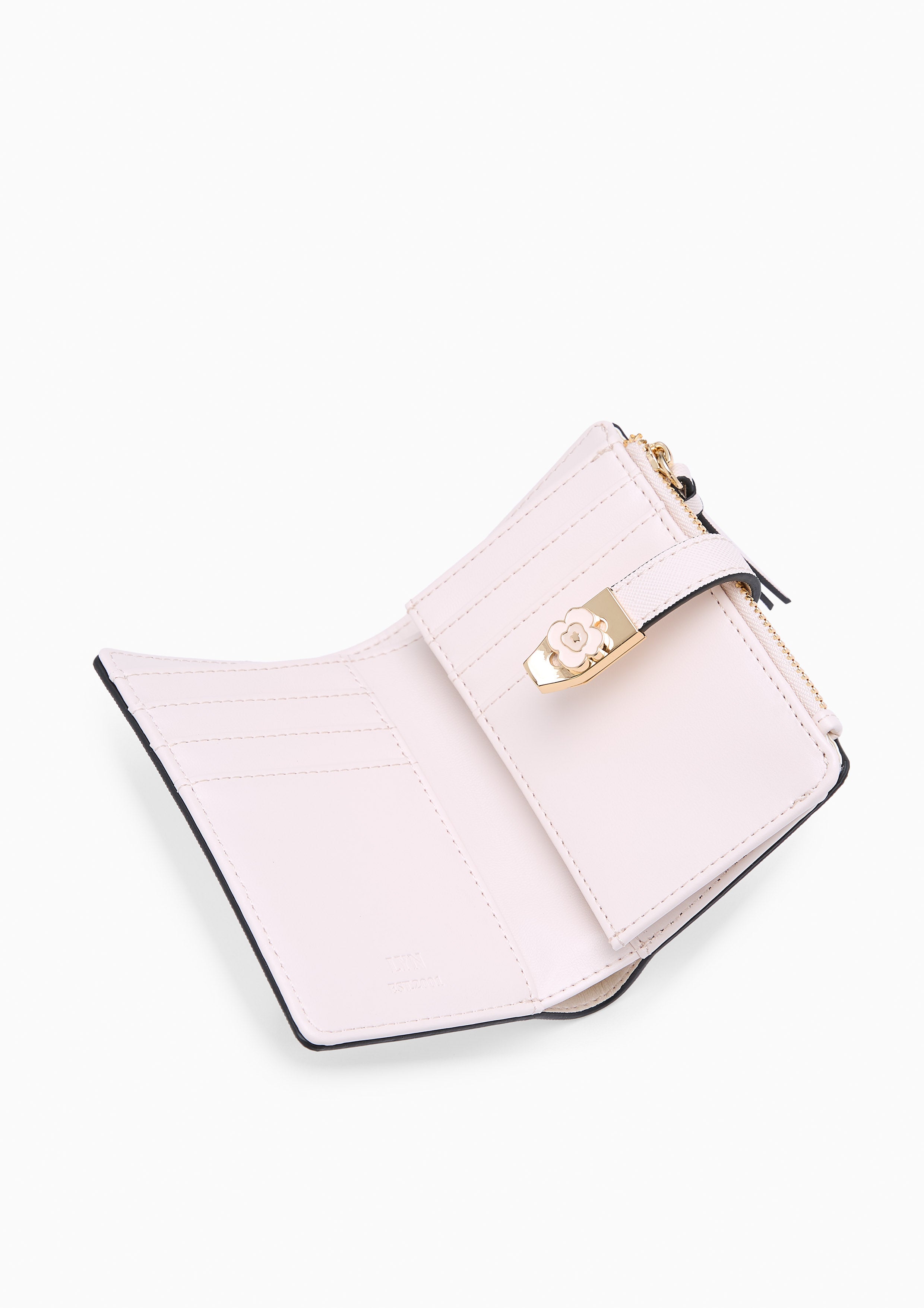 Poppy Card Short Wallet Ivory