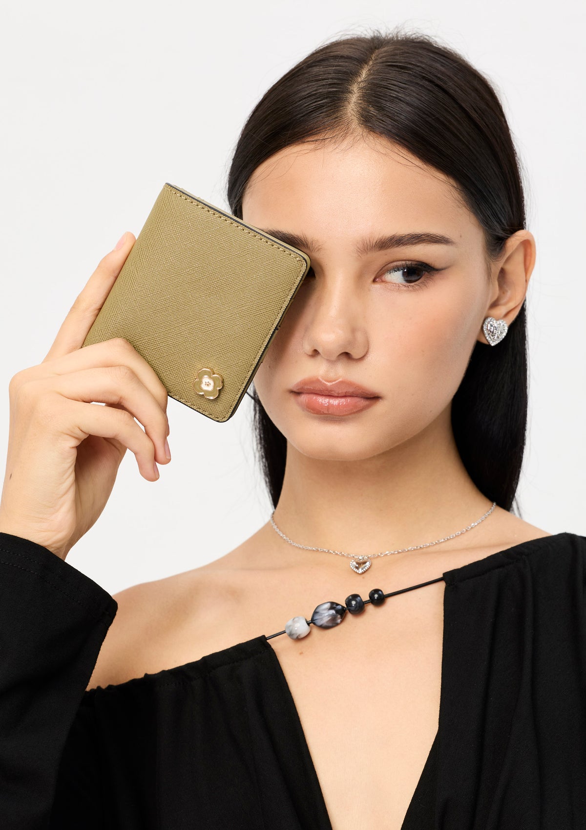 Poppy Compact Wallet Green
