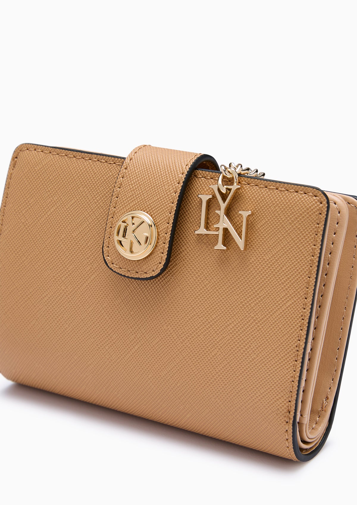 Lylana Snap Short Wallet Dark Beige