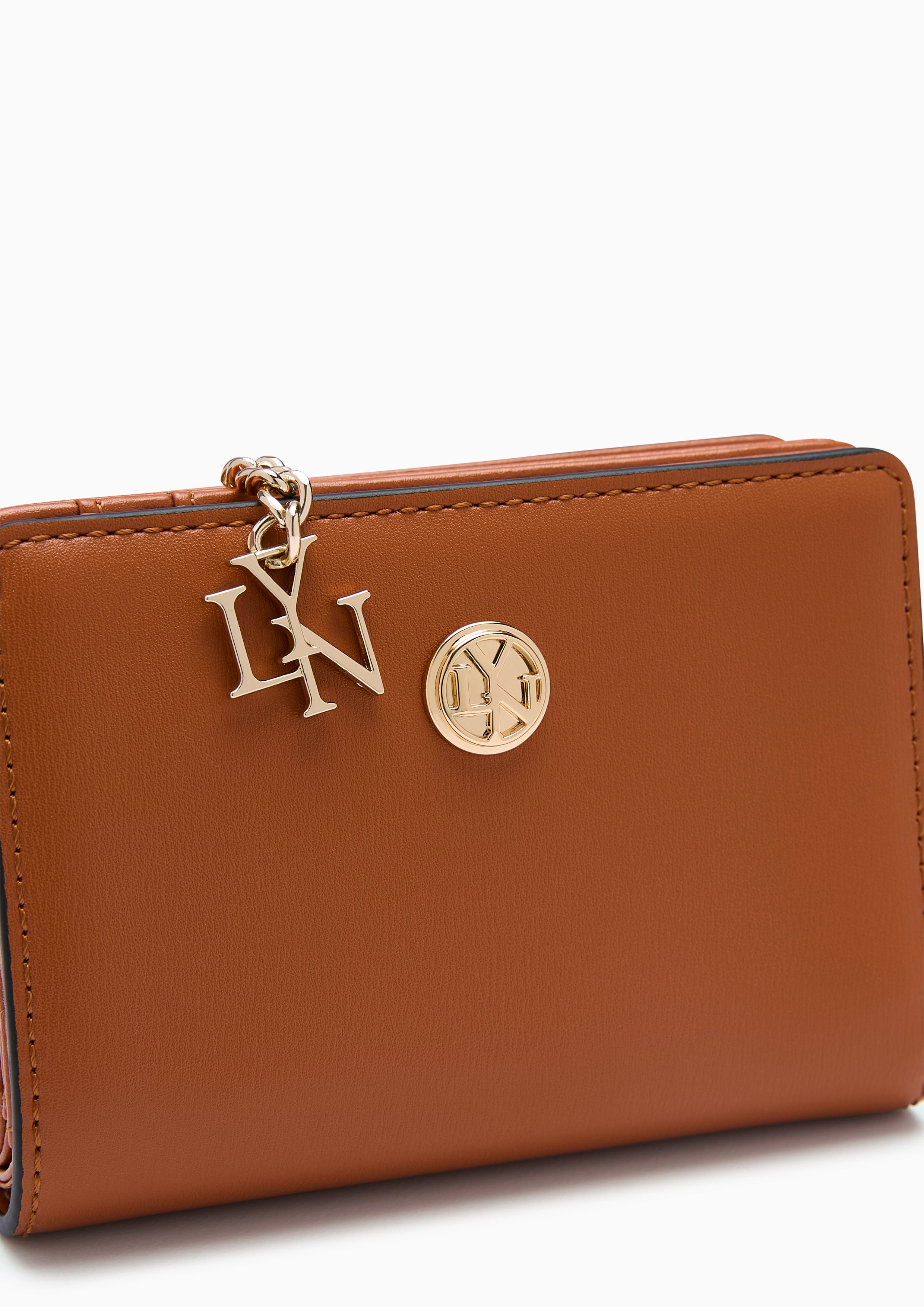 Lylana Short Zip Wallet Brown