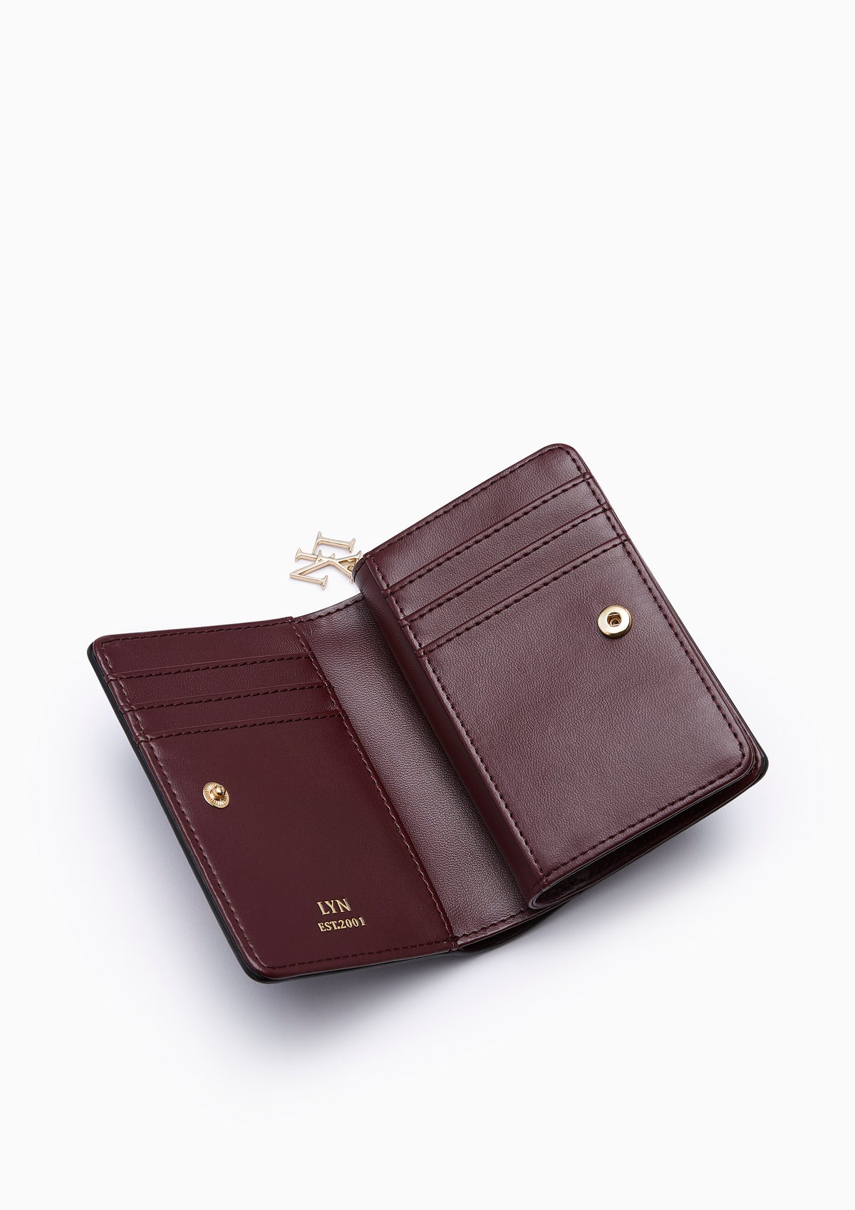 Lylana Short Zip Wallet Dark Red