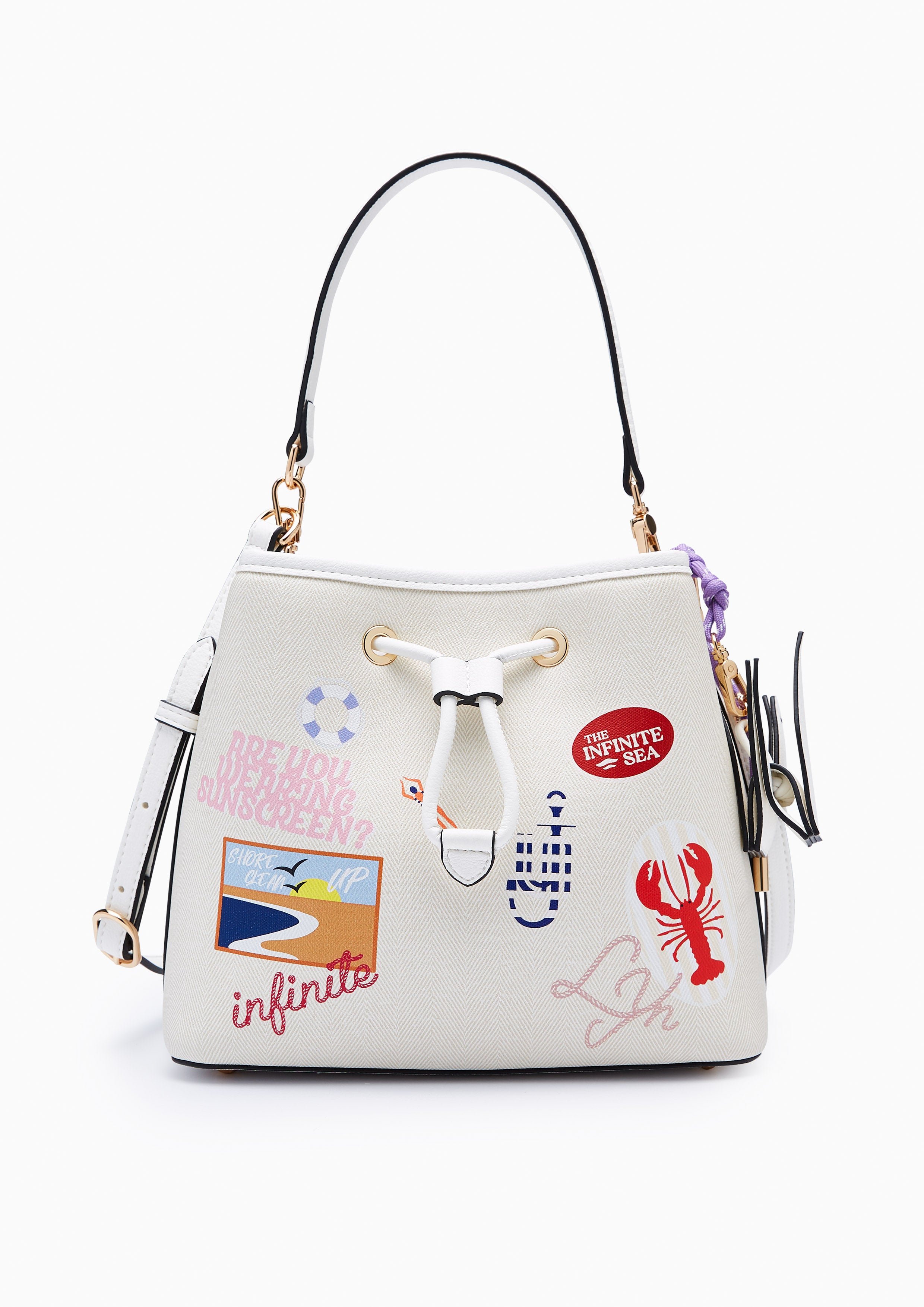 Perona Infinite L Bucket Bag Ivory