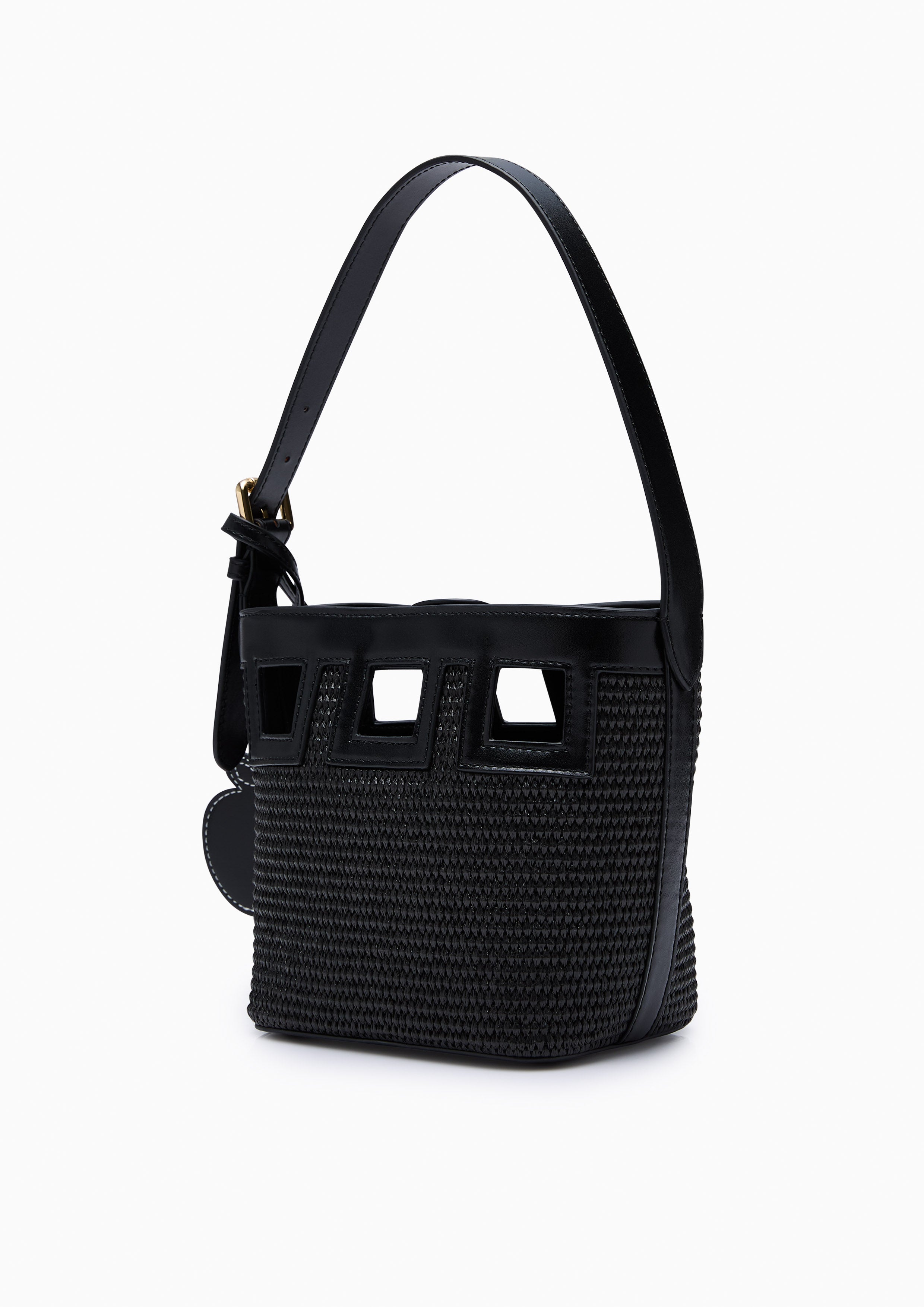 Jazzy Square Bucket Bag Black