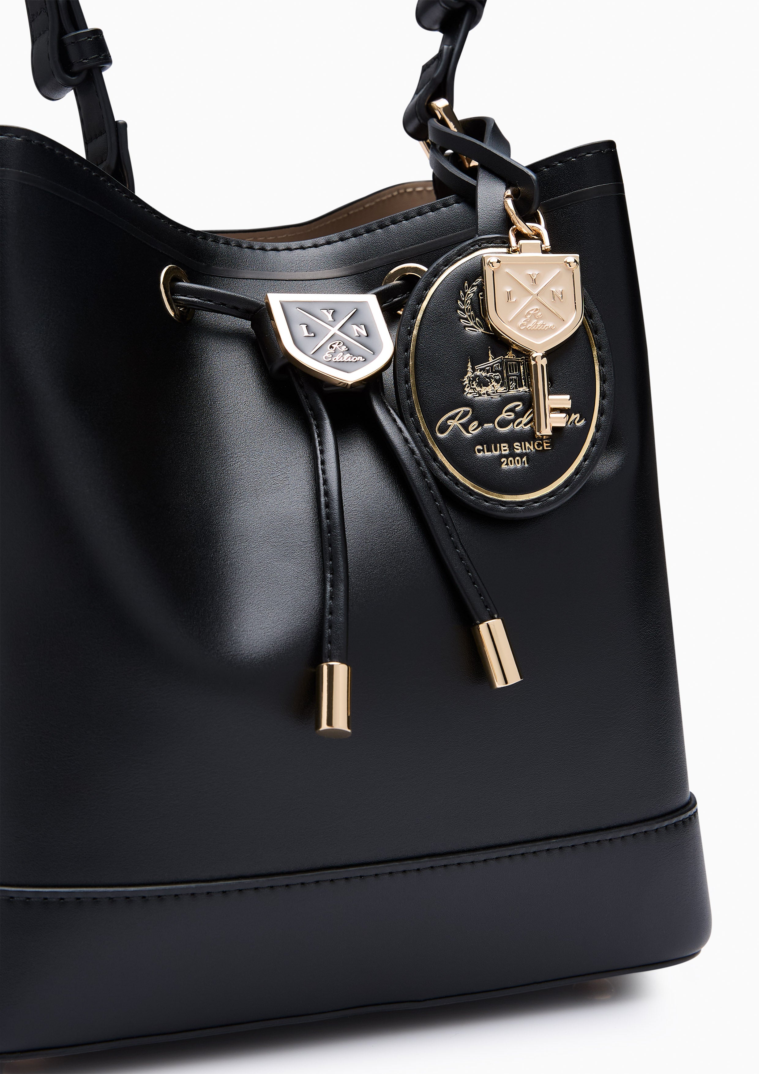 Carina Racquet M Bucket Bag Black