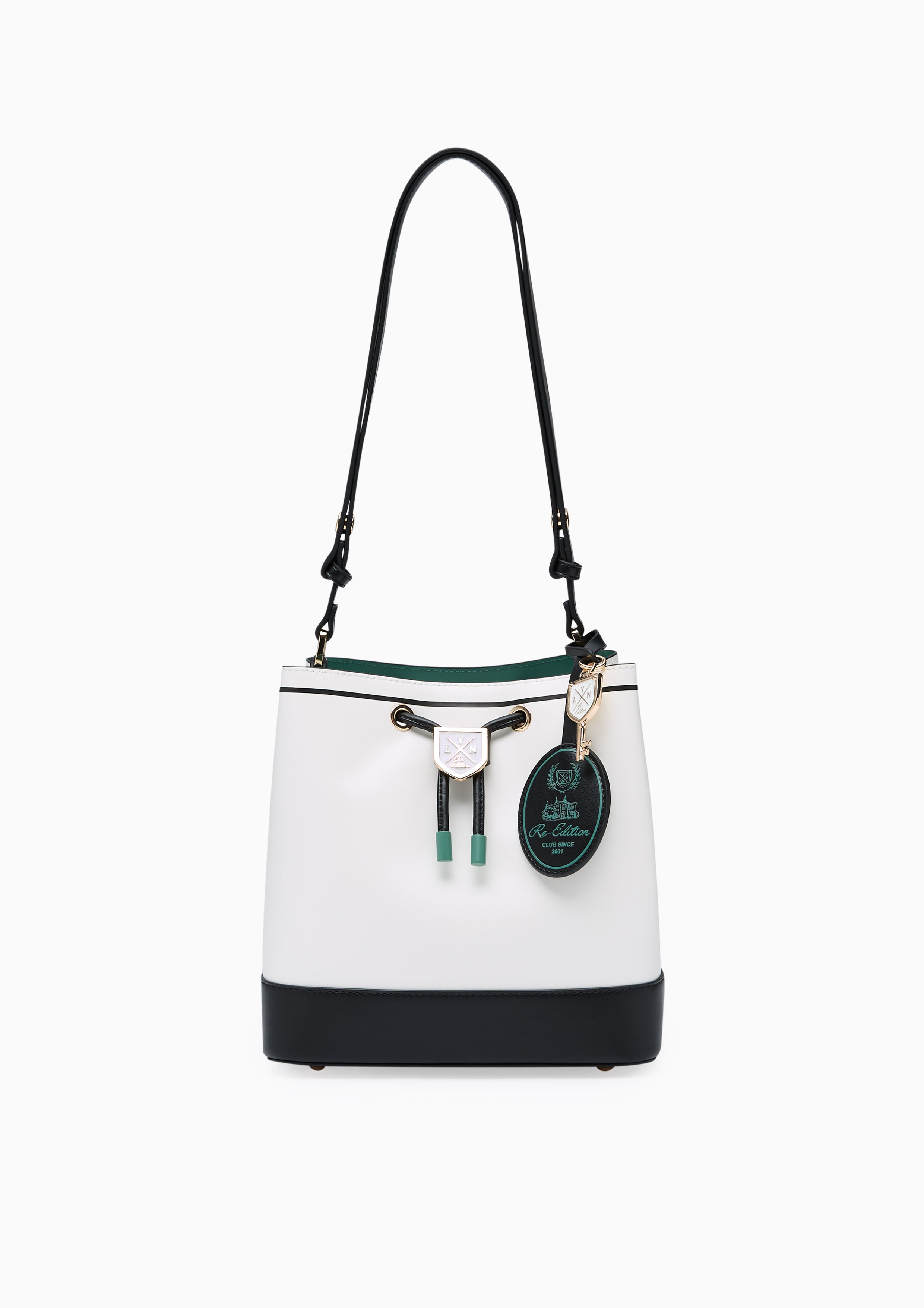 Carina Racquet M Bucket Bag White