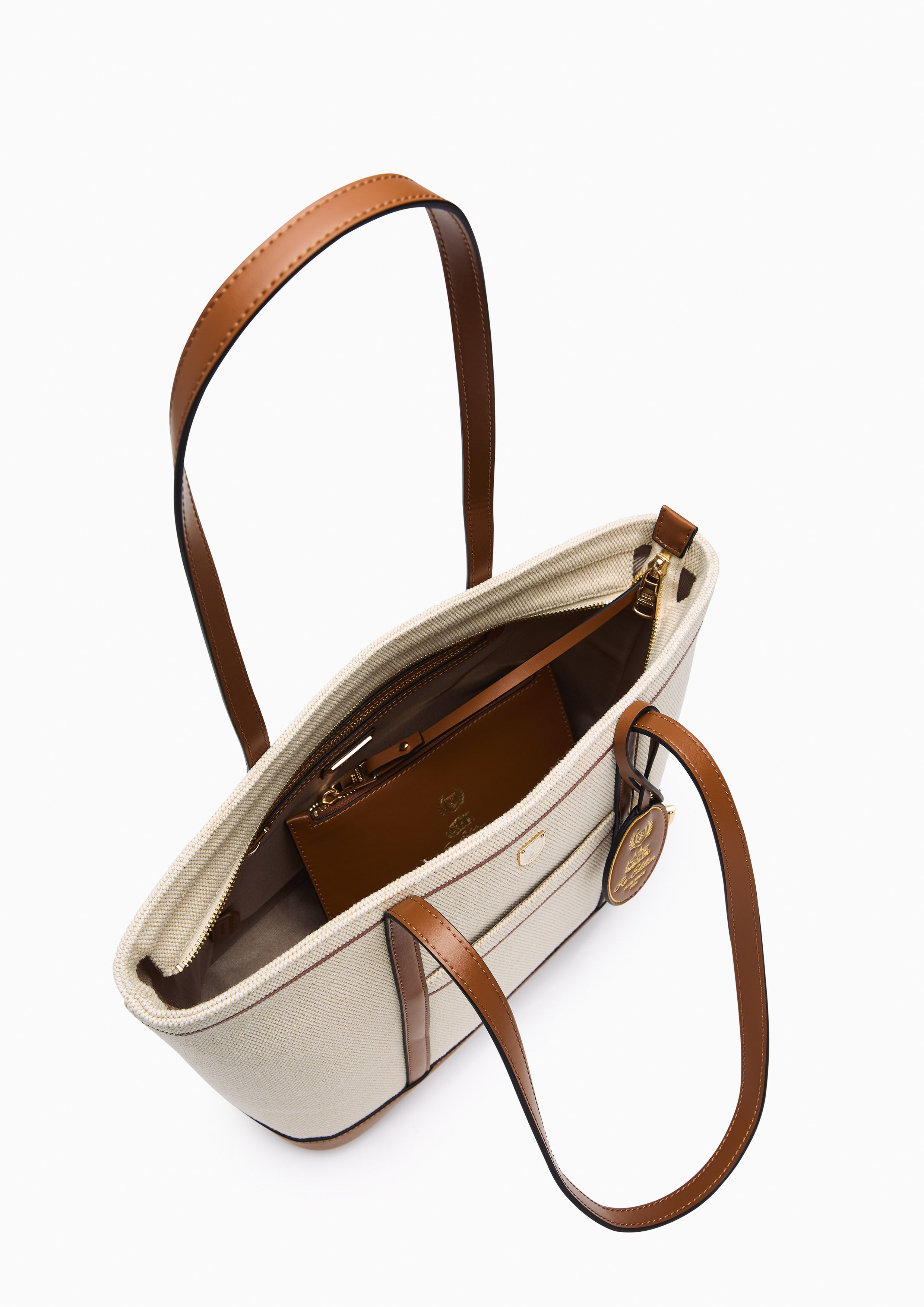 Carina Racquet L Bucket Bag Beige