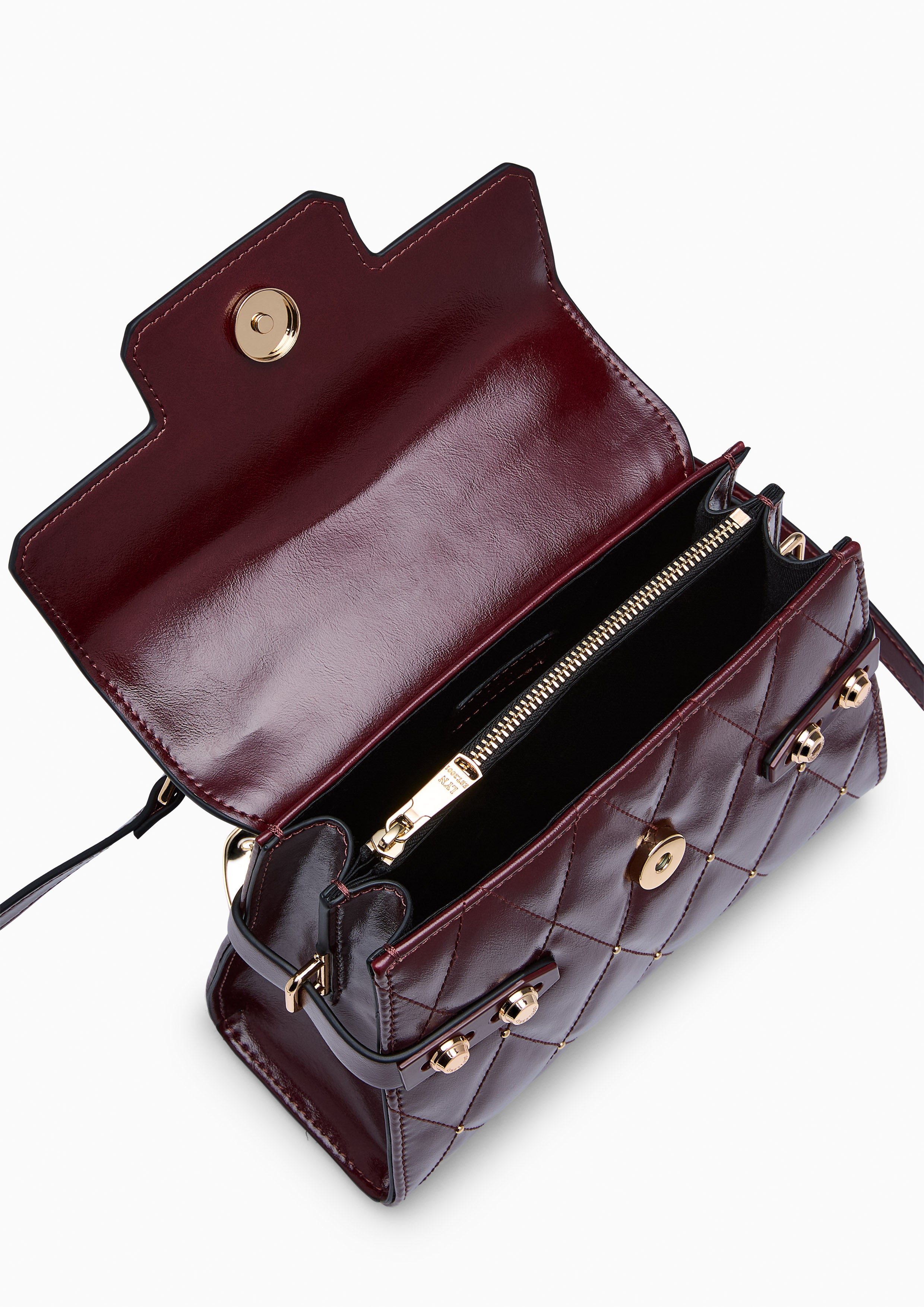 Hera Fineness S Flap Handbag Dark Red