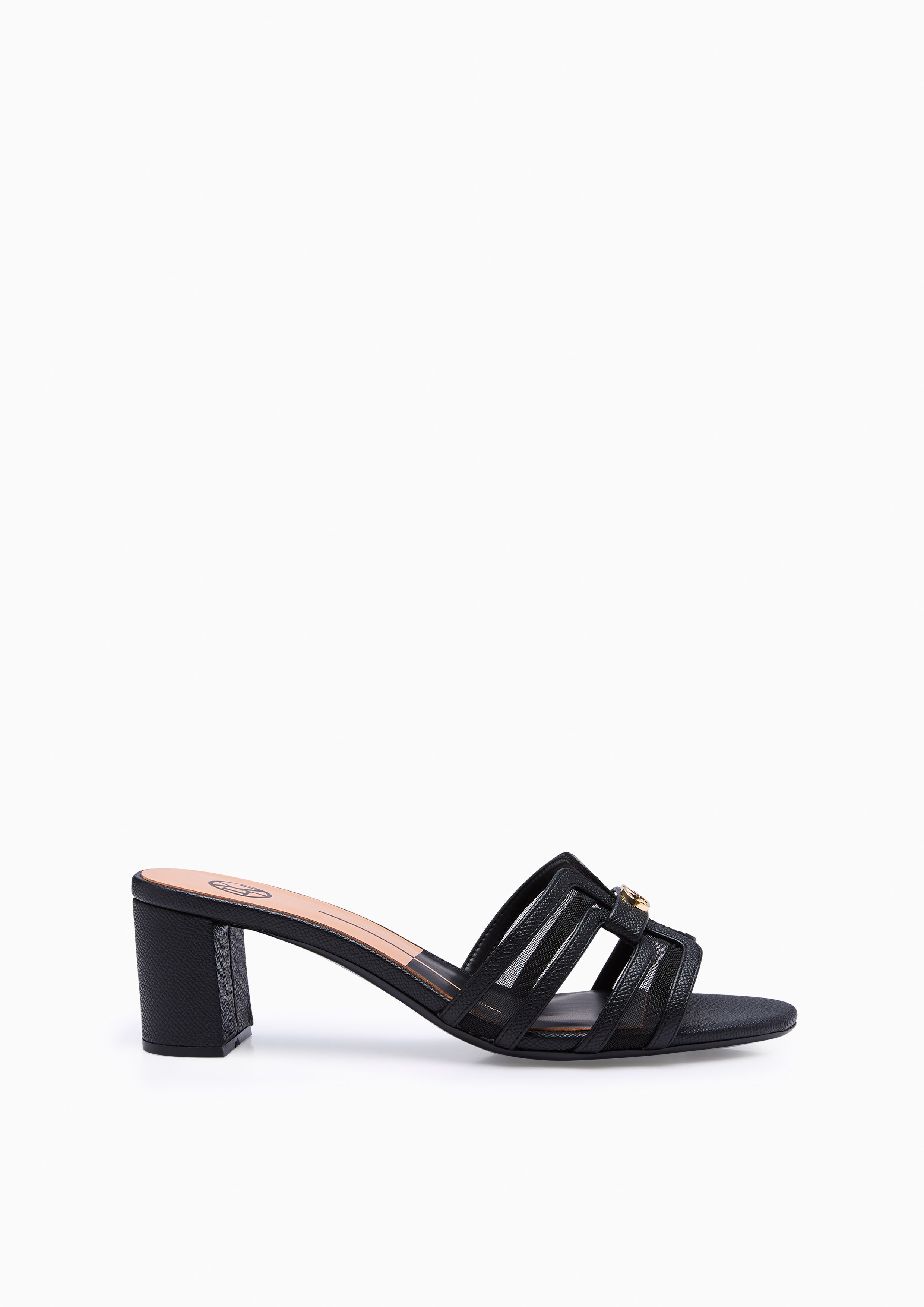 Hey Mid Sheer Mules Black