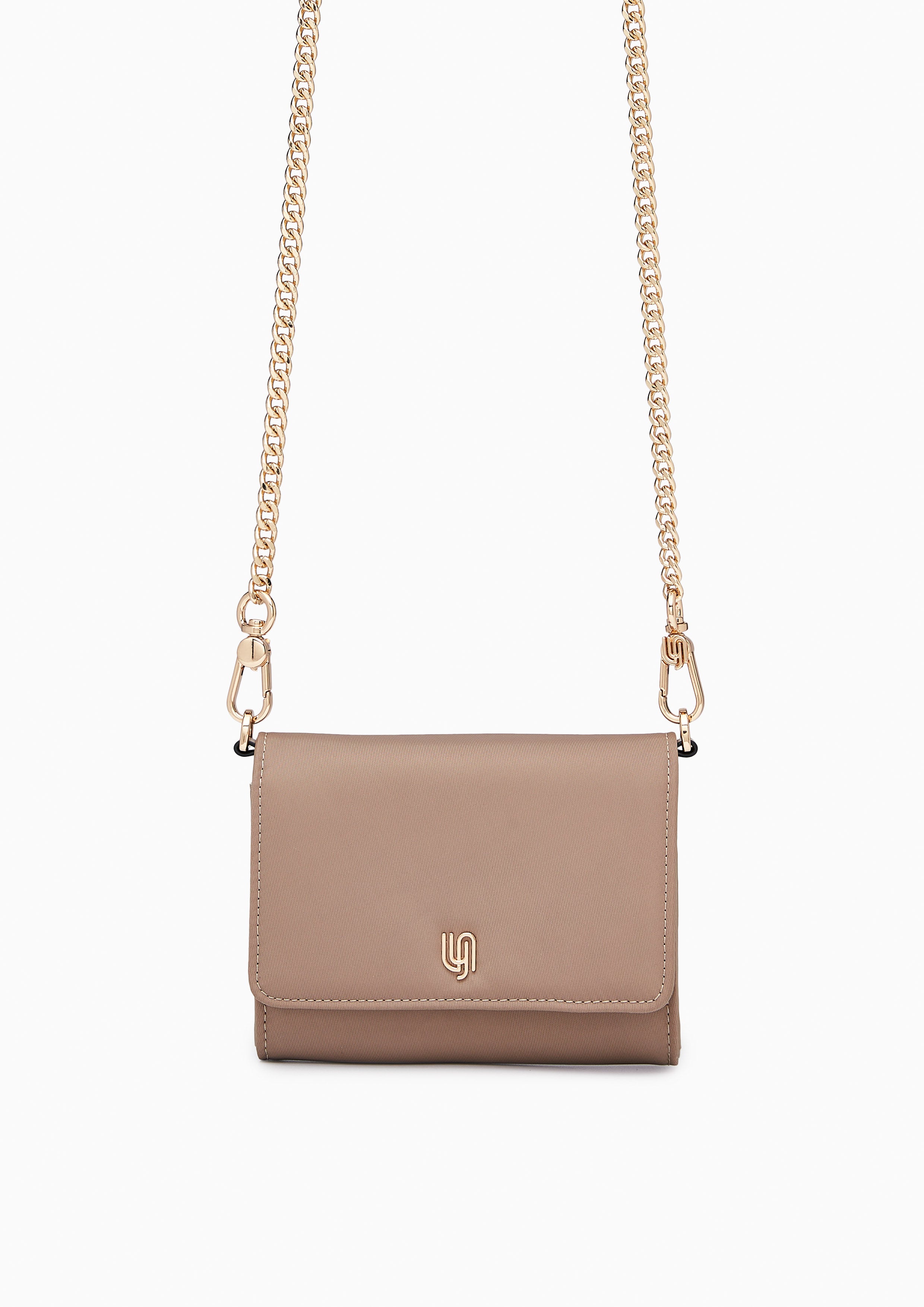 Bistro Infinite Short Wallet On Chain Taupe