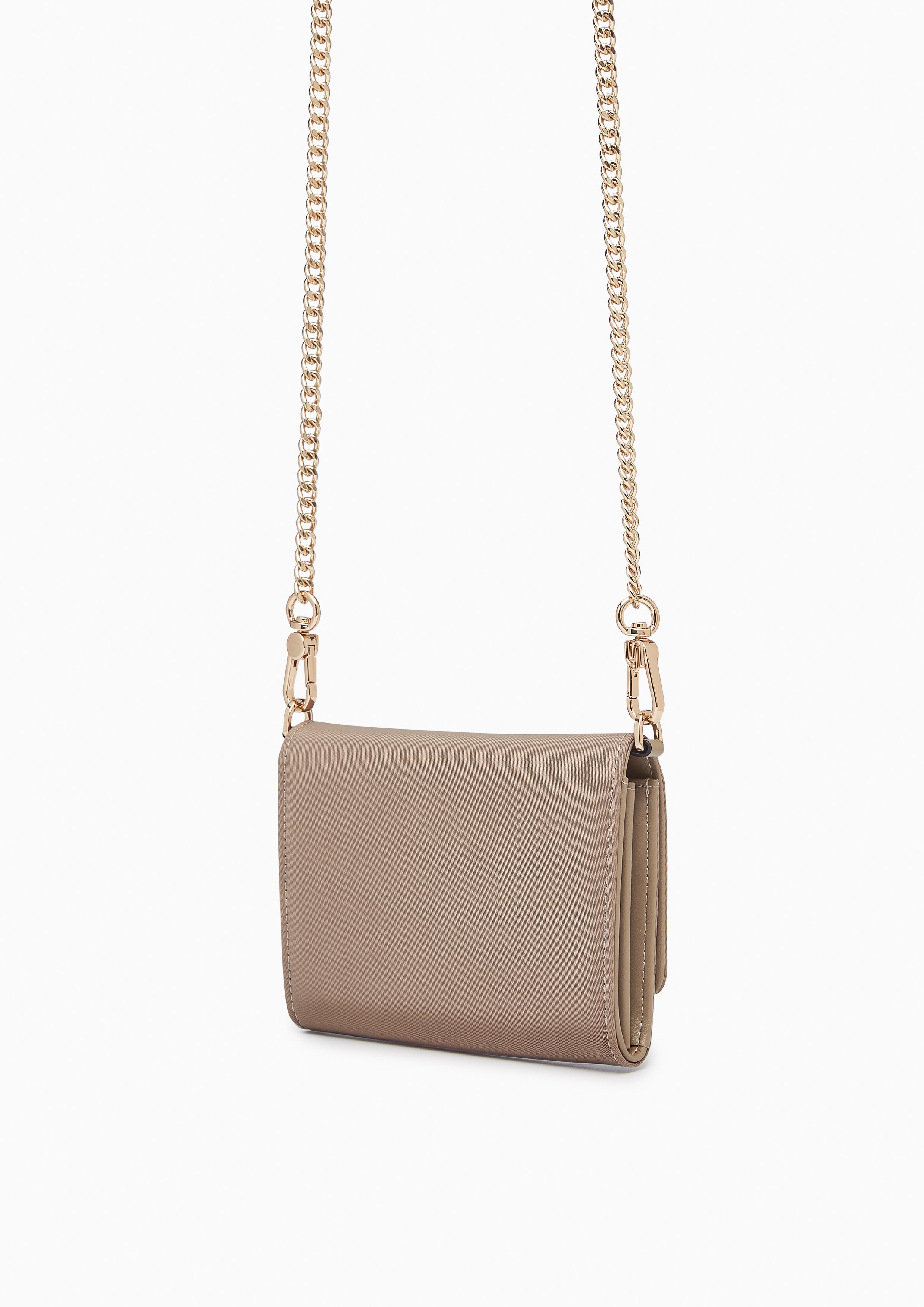 Bistro Infinite Short Wallet On Chain Taupe