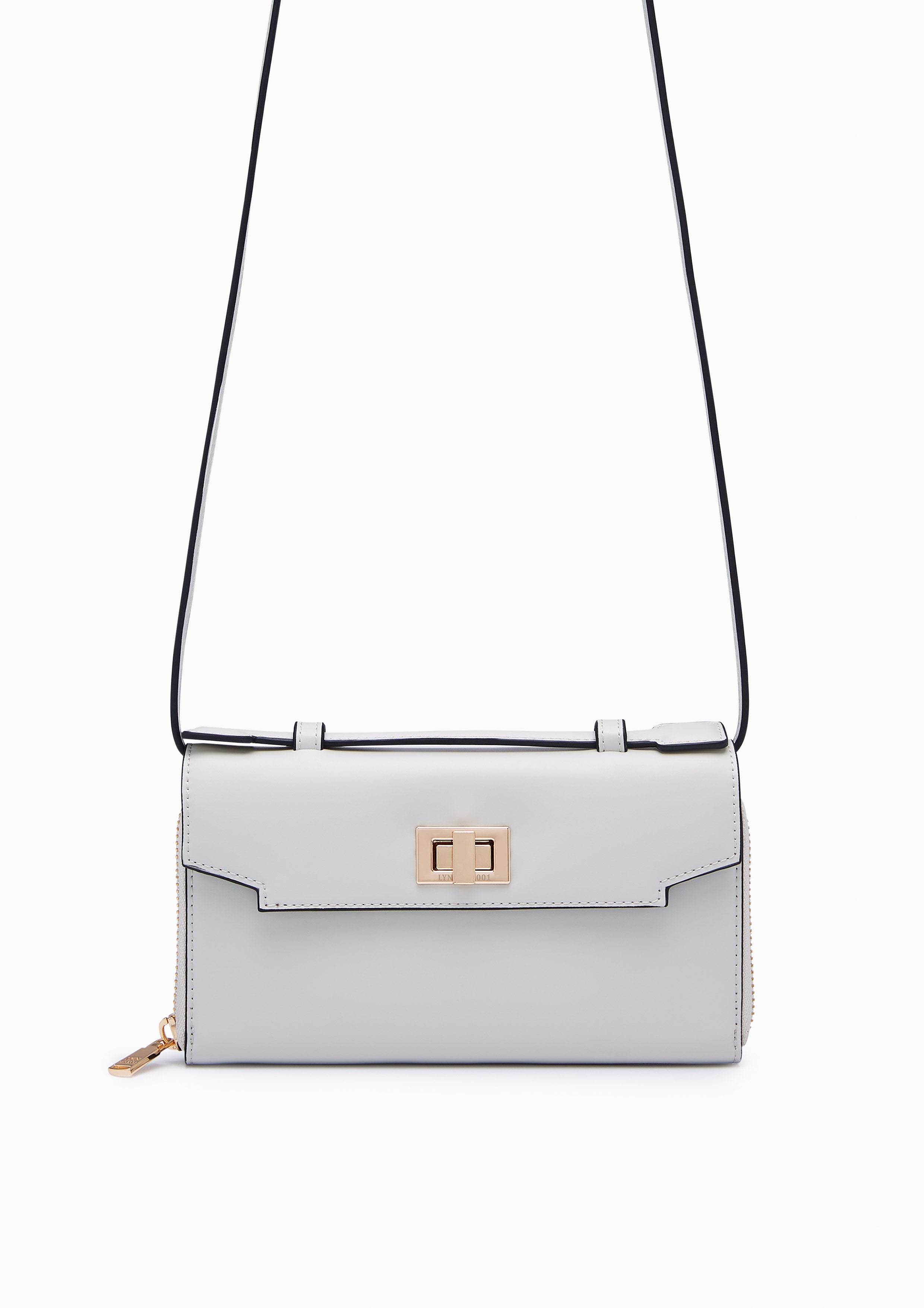 Liva Long Wallet On Chain Light Grey