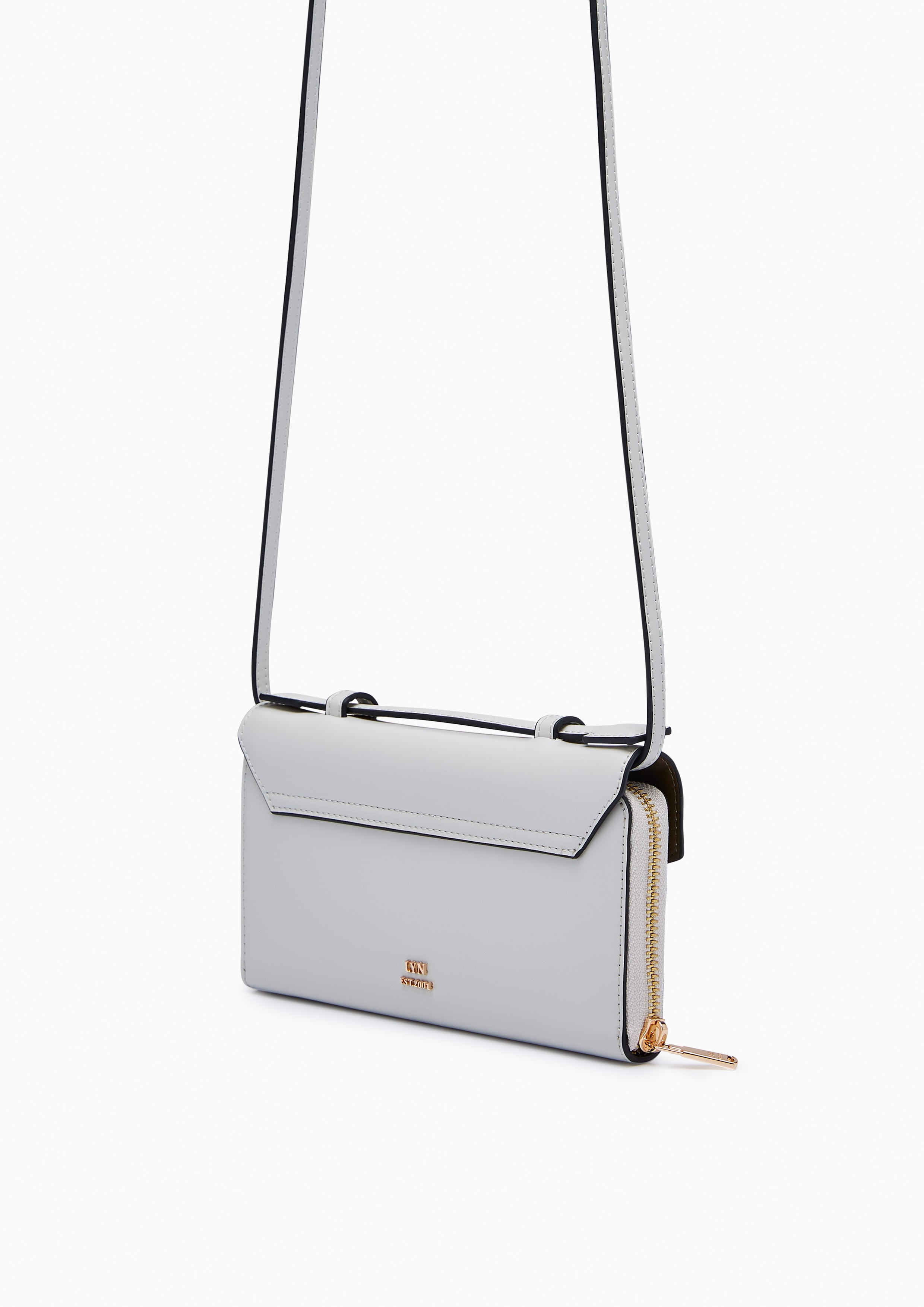 Liva Long Wallet On Chain Light Grey