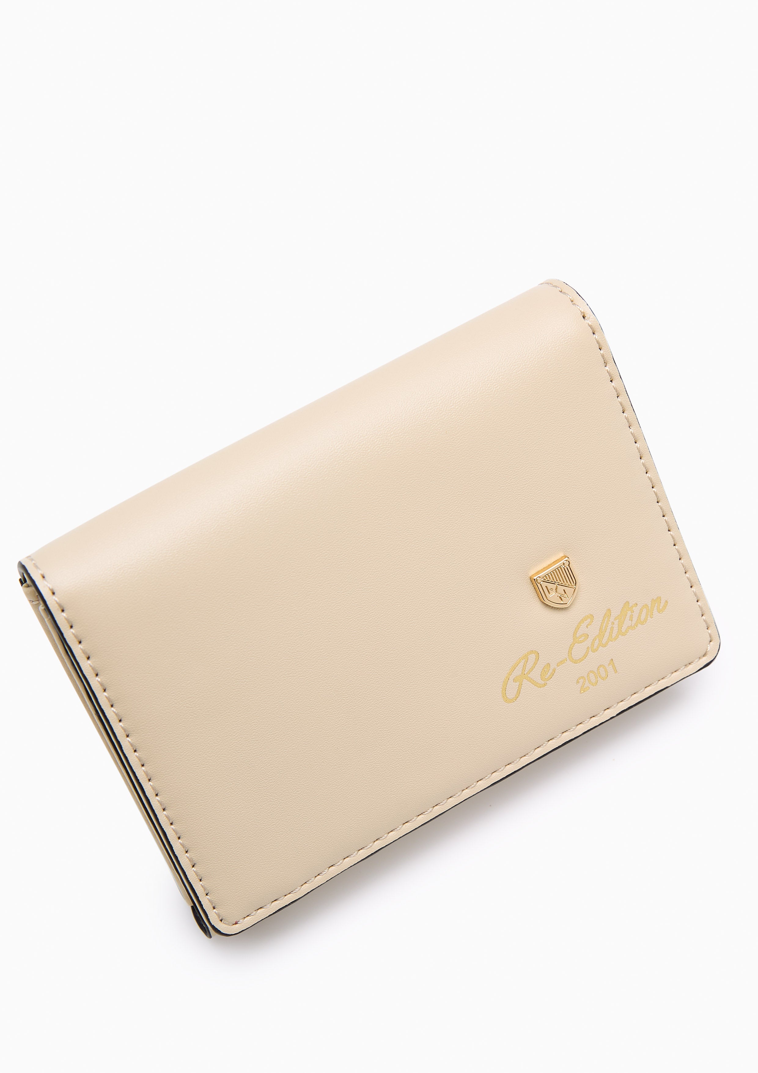 Racquet Card Wallet Beige
