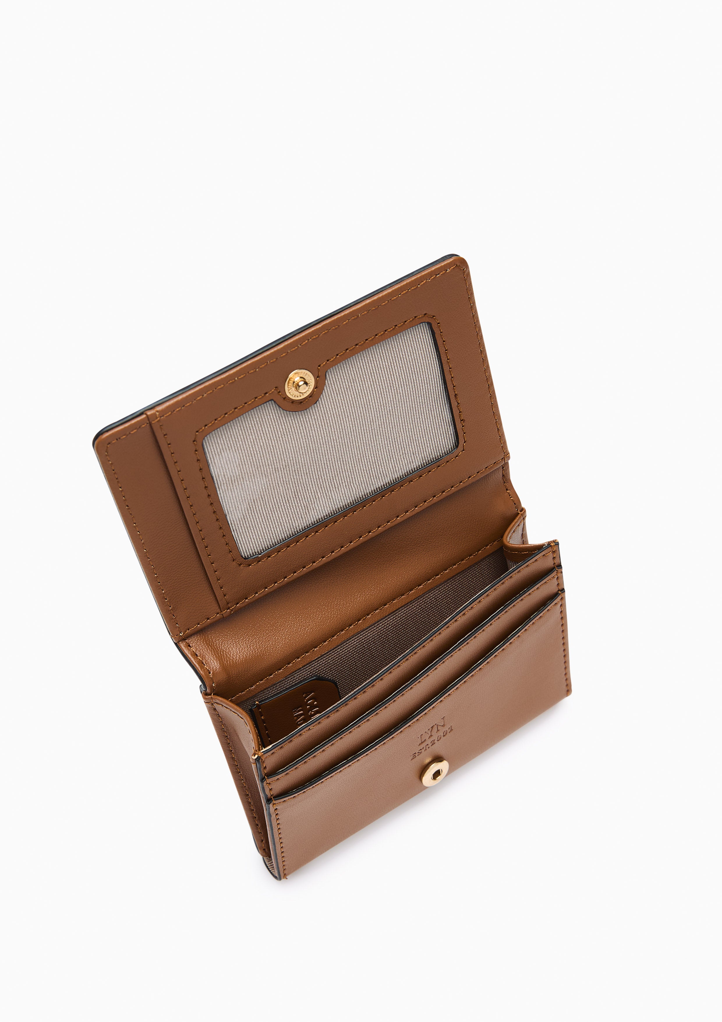Racquet Card Wallet Brown