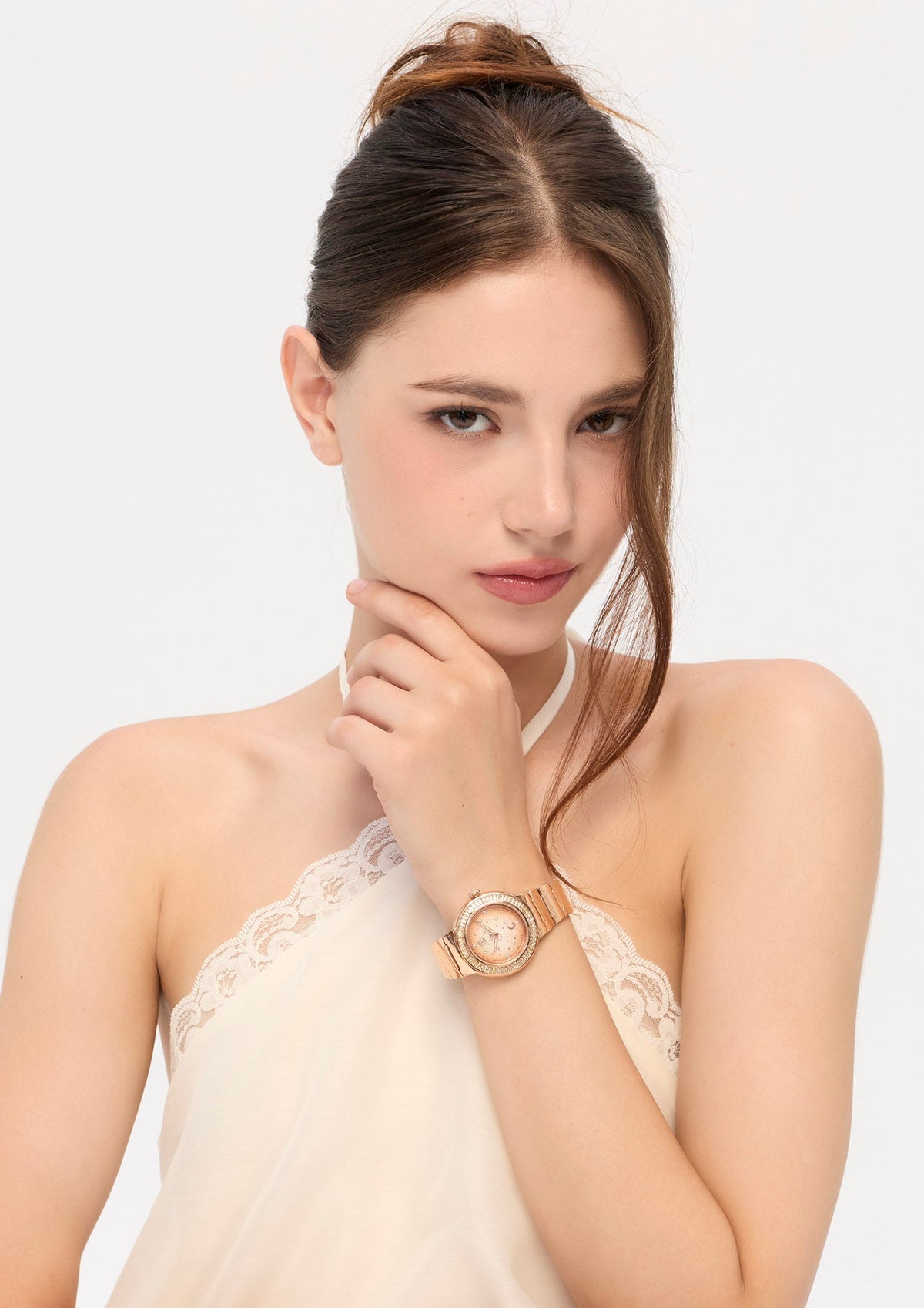 Crystall Watch Rose Gold