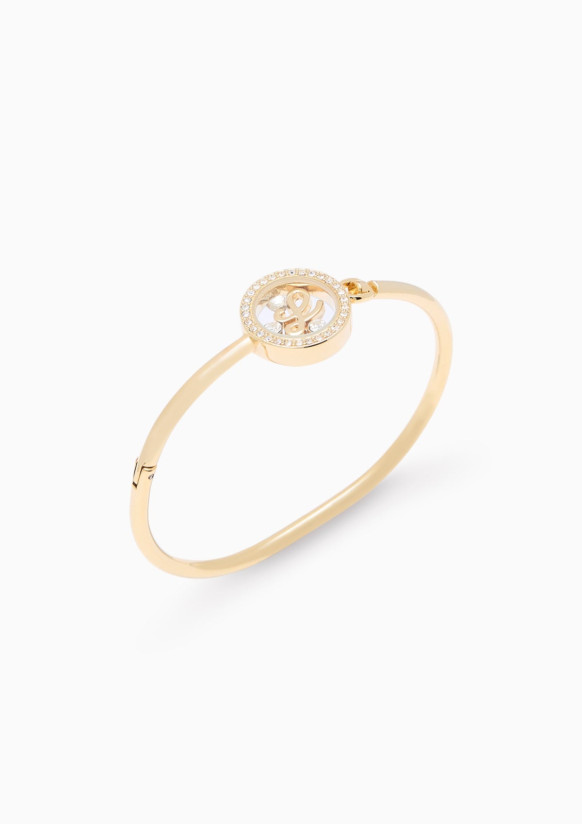 Simone Bangle Bracelet Feat Gold