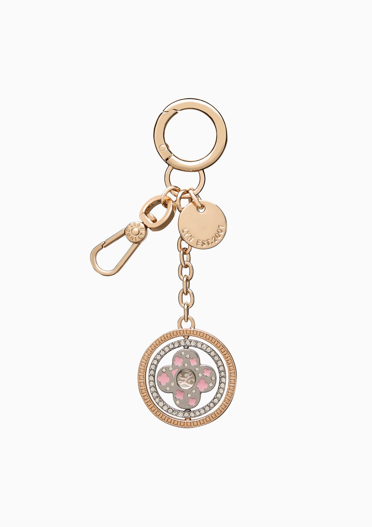 Good Luck Charm Keychain Rose Gold