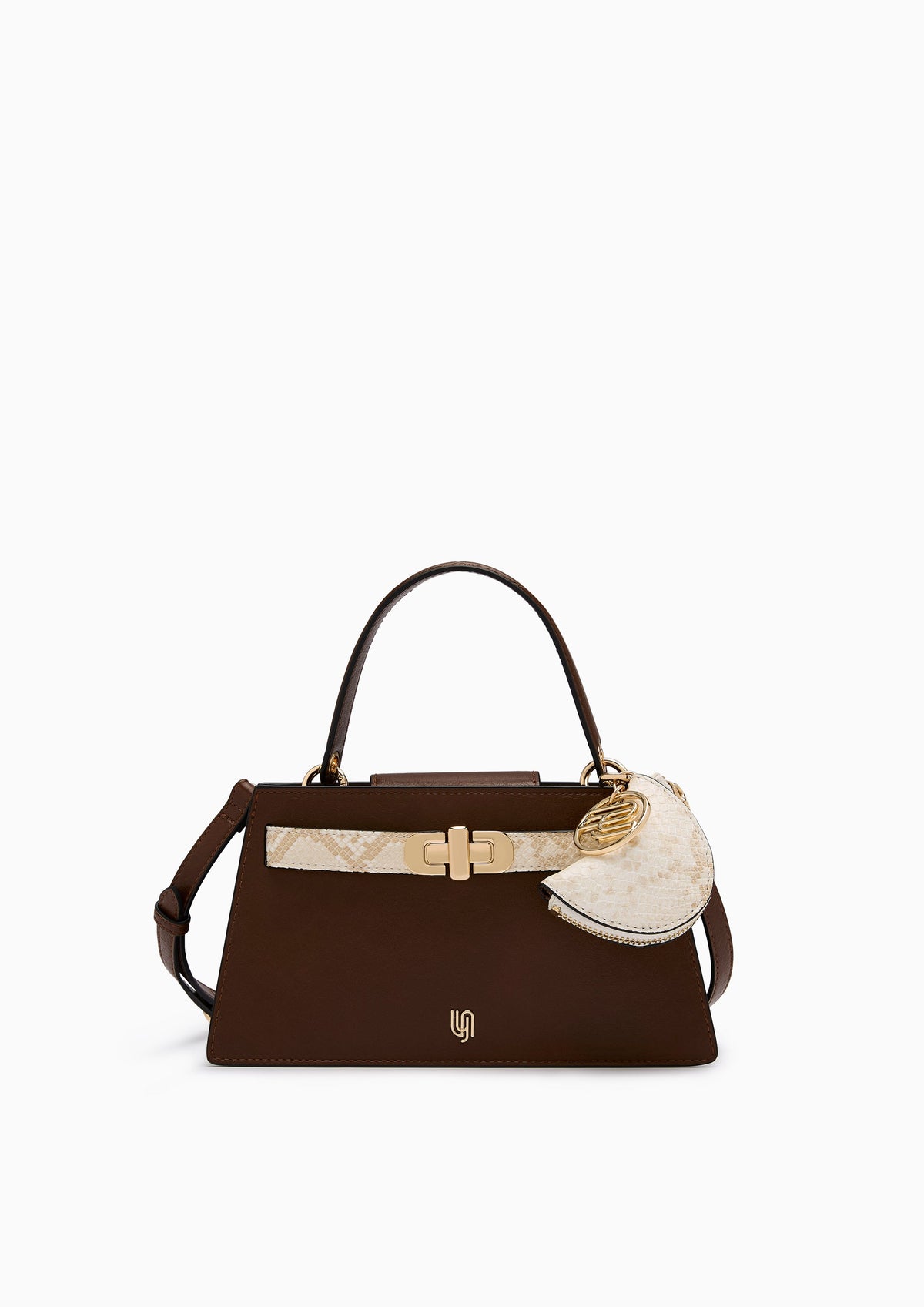 Nefera Infinite Mini Top Handle Bag Dark Brown