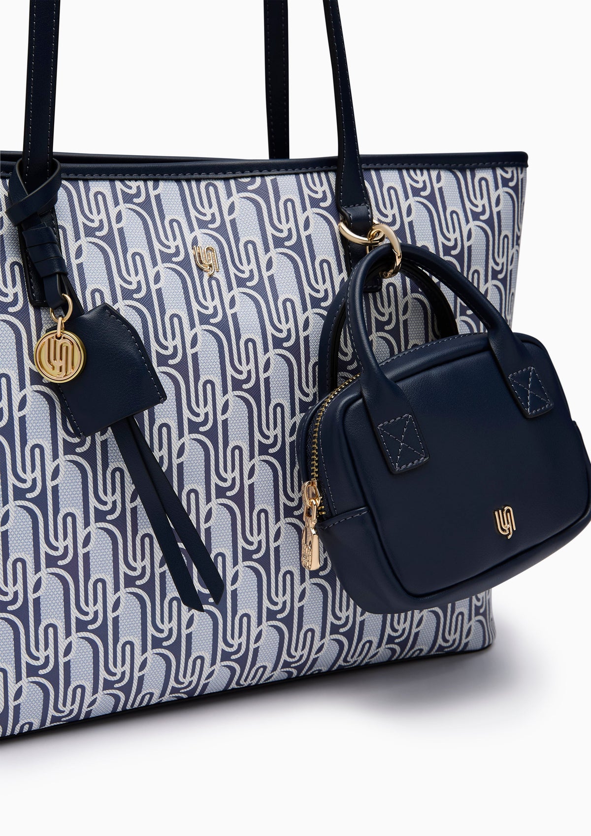 Phiona Infintie L Tote Bag Printed Navy