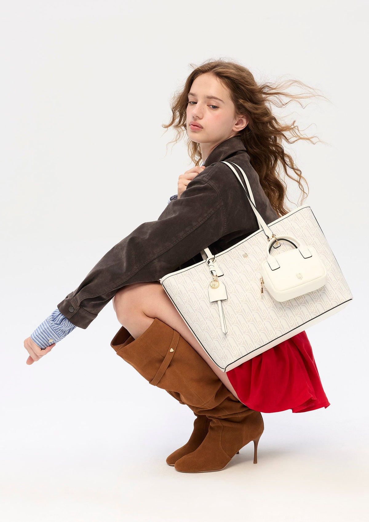 Phiona Infintie L Tote Bag Light Grey