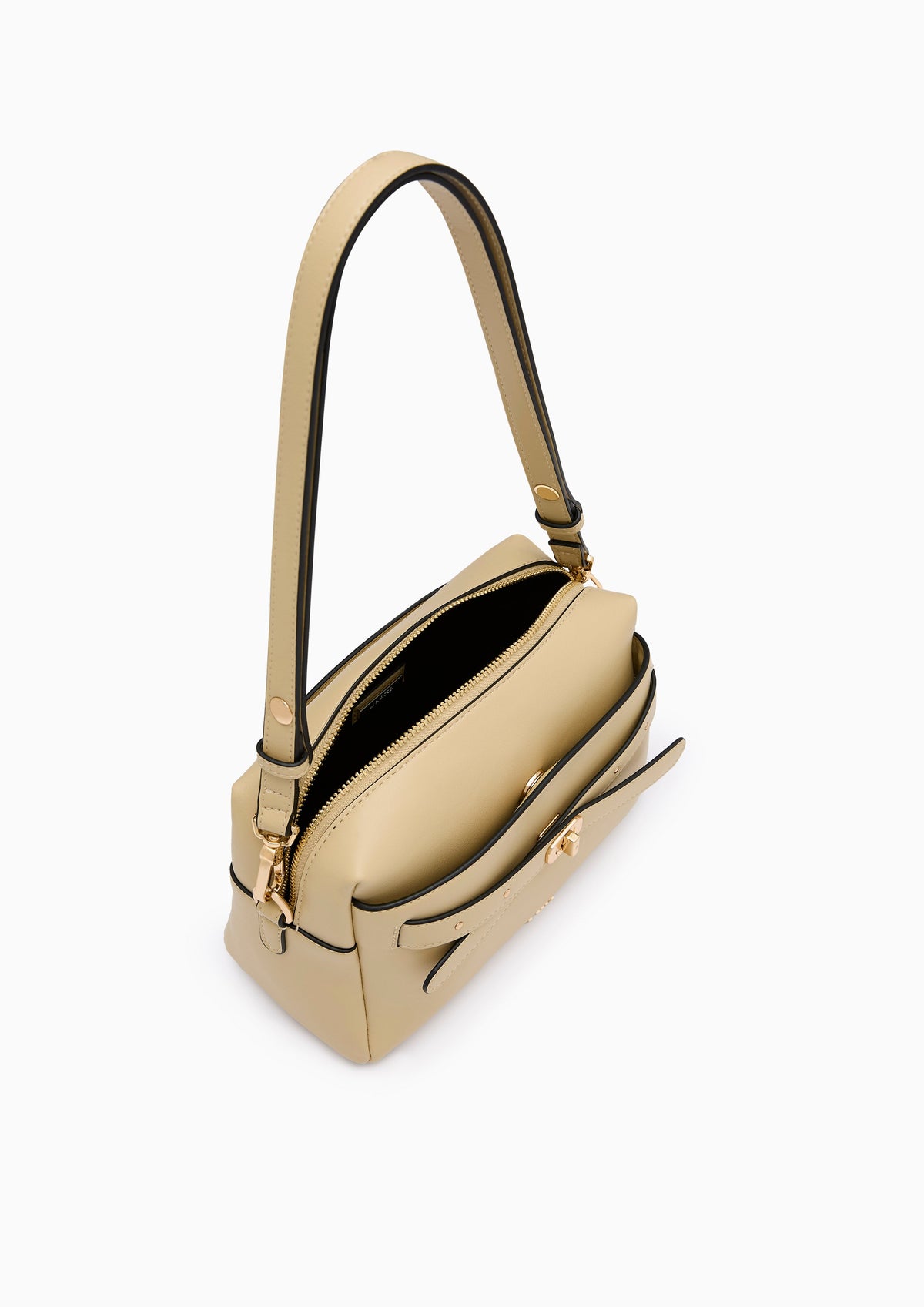 Ella M Top Handle Bag Beige