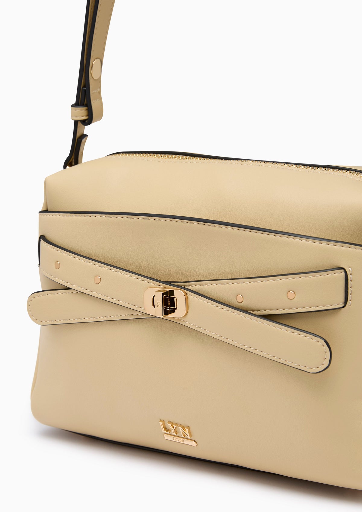 Ella M Top Handle Bag Beige