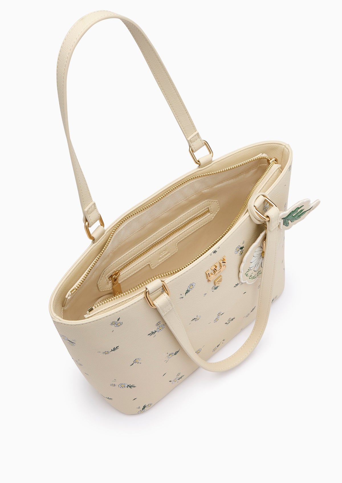 Re-Edit Daisy Carina M Tote Bag Light Printed Yellow