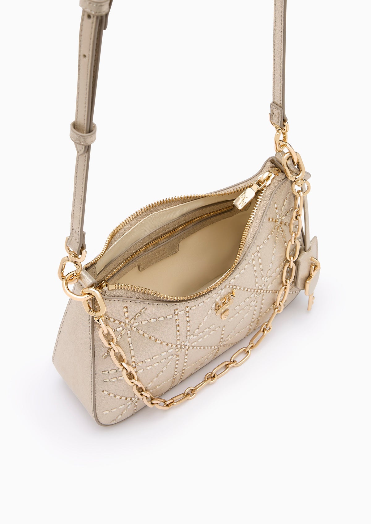 Re-Edit Rosee Crystal S Shoulder Bag Glitter Gold