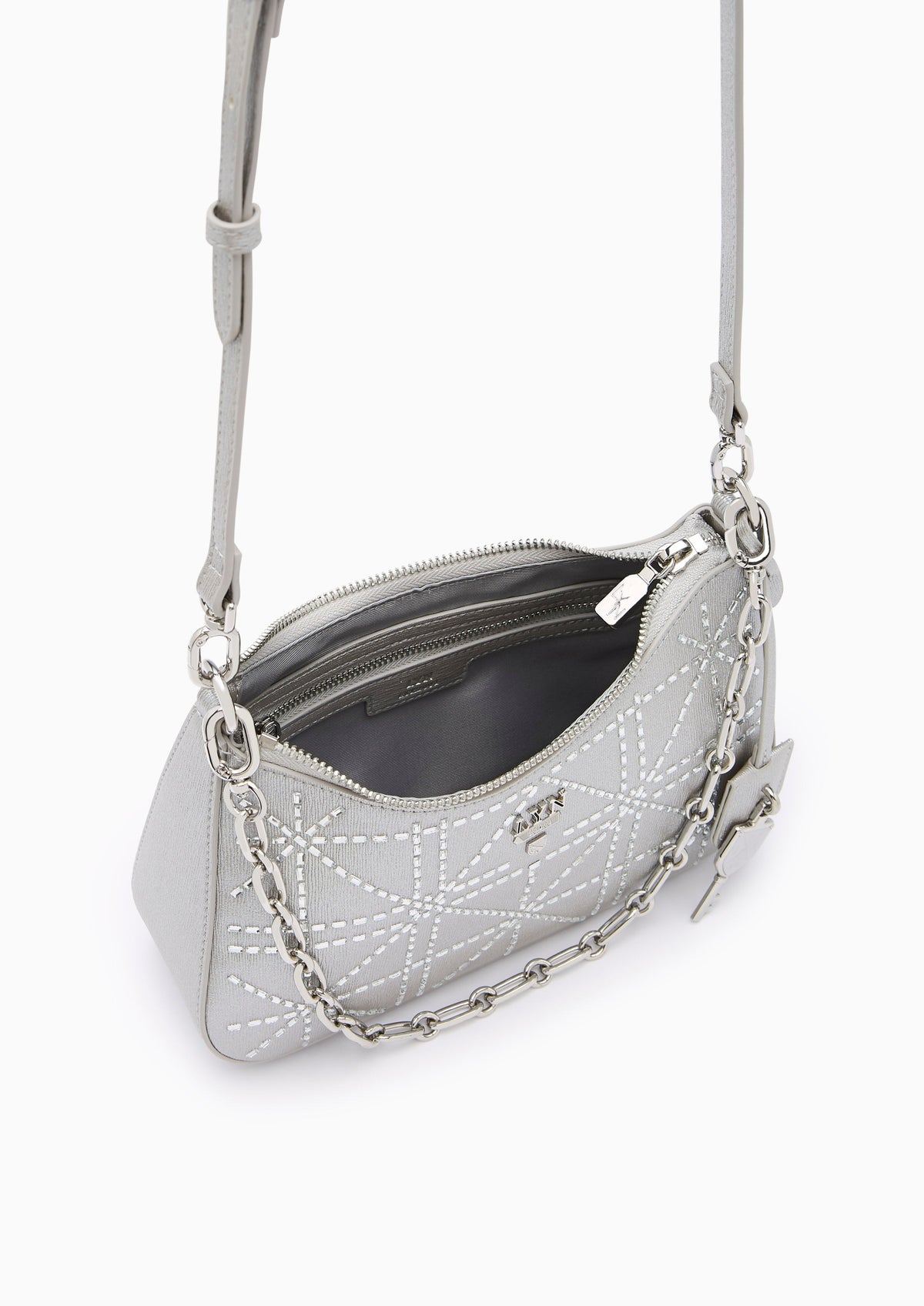 Re-Edit Rosee Crystal S Shoulder Bag Silver