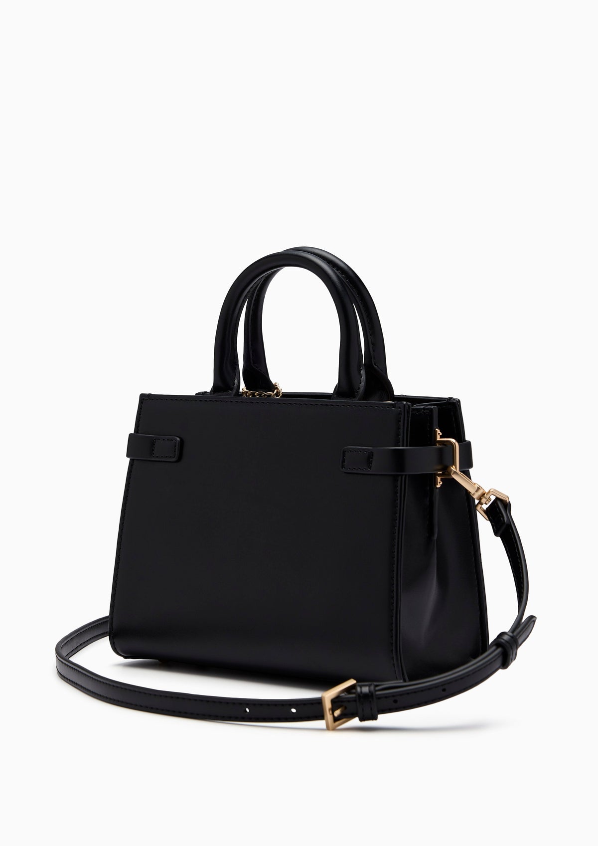 Re-Edit Manifest Fineness Q S Top Handle Bag Black