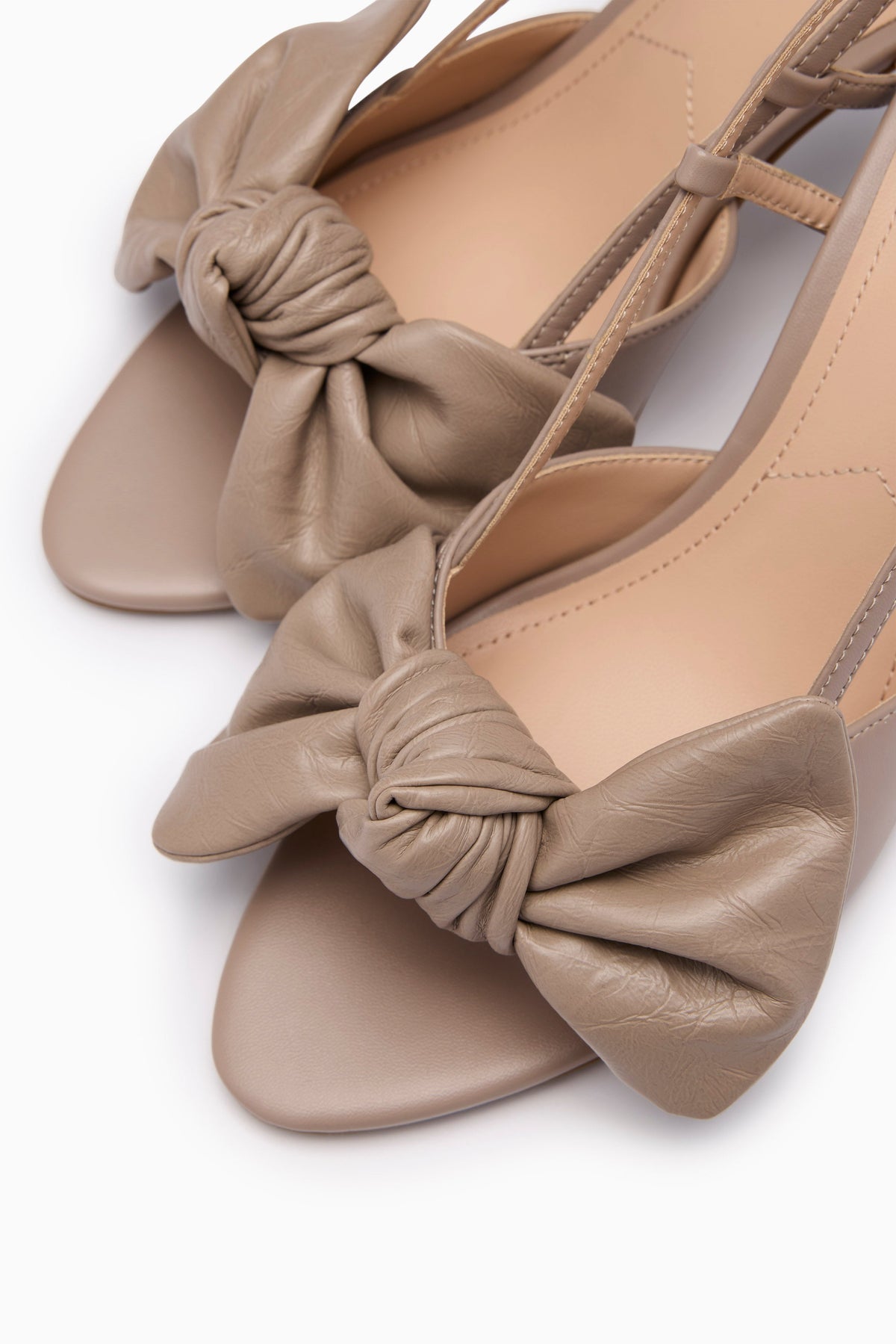 Babie Infinite Slingback Heels Taupe