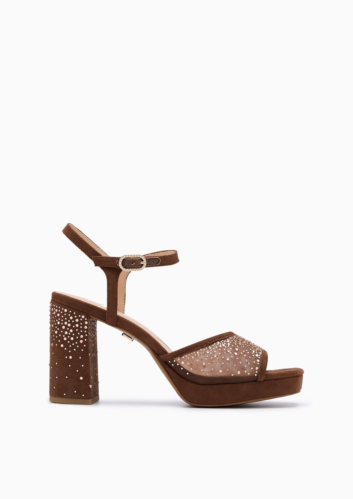Label Slingback Infinite High Heel Dark Brown