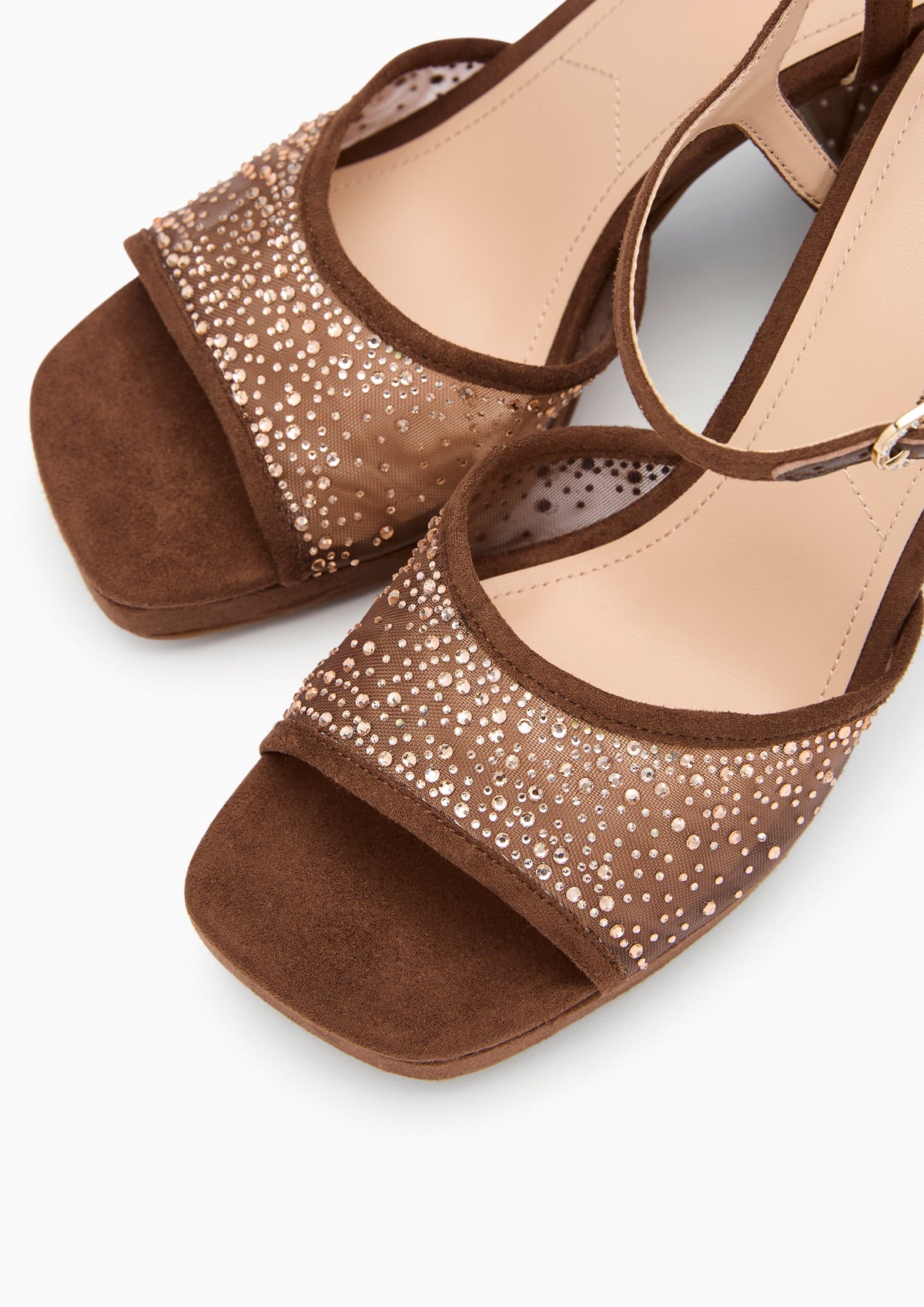 Label Slingback Infinite High Heel Dark Brown