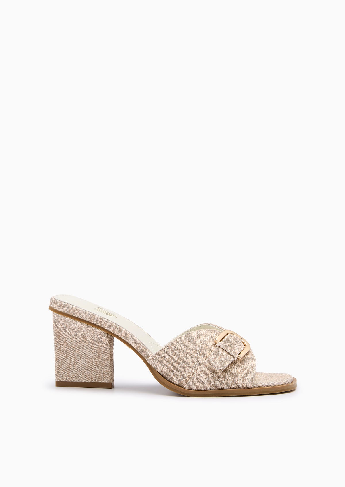 Mauro Infinite Heel Sandal Beige