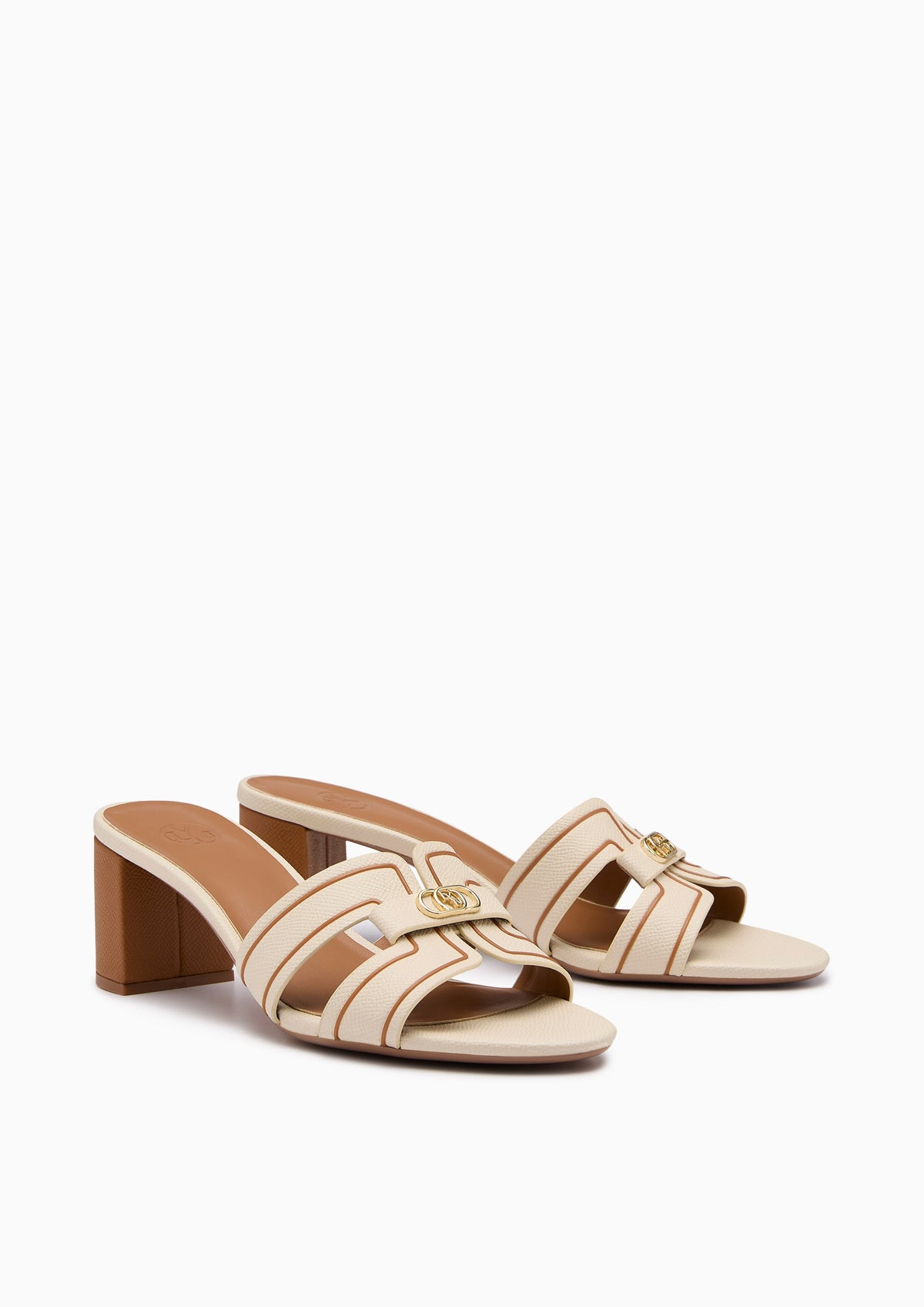 Hey Mid 2 Tones Sandal Ivory