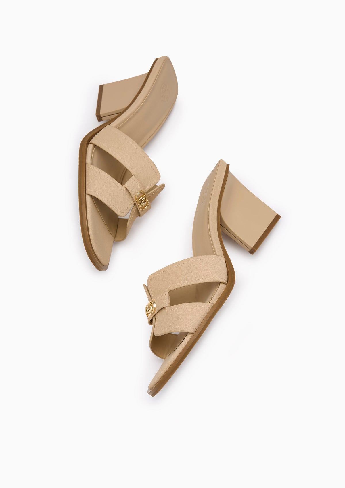 Hey Sleek Heeled Sandal Beige