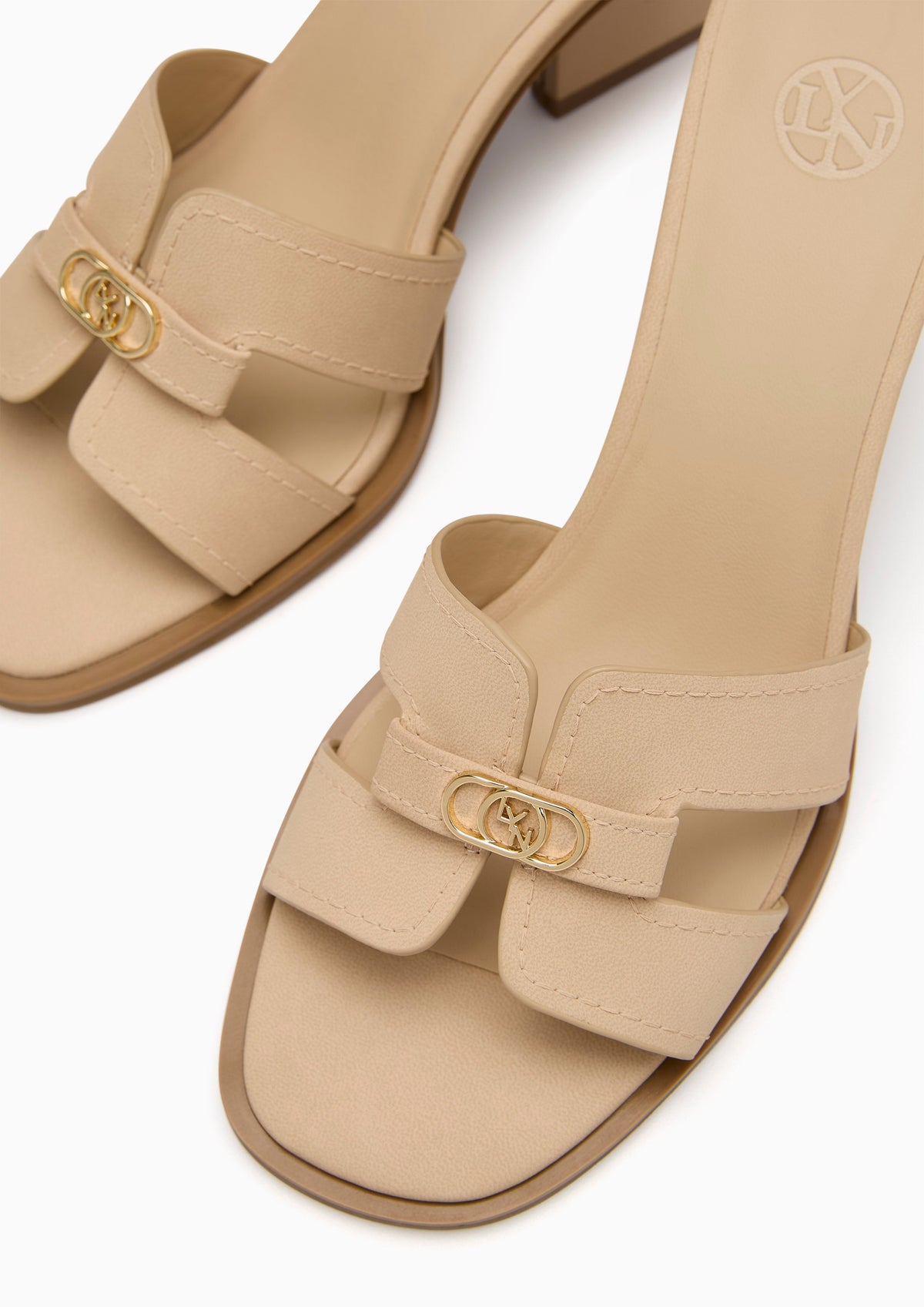 Hey Sleek Heeled Sandal Beige