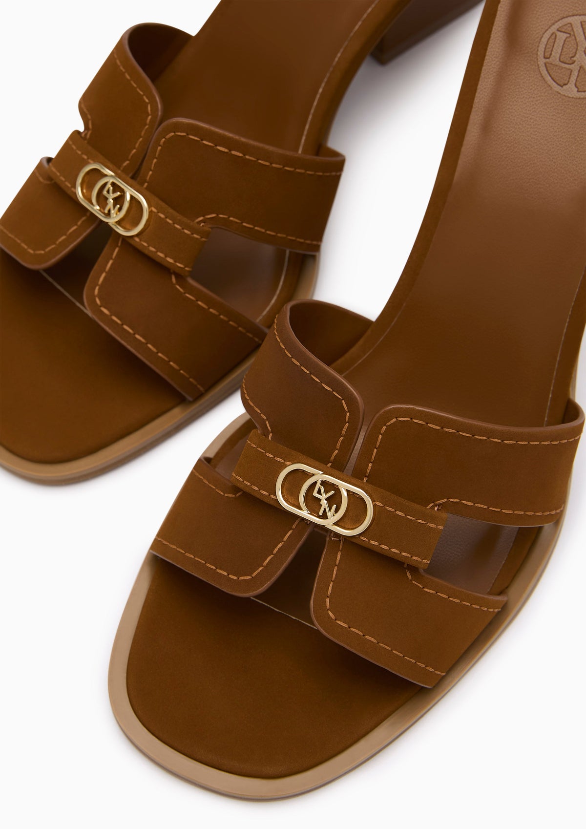 Hey Sleek Heeled Sandal Brown
