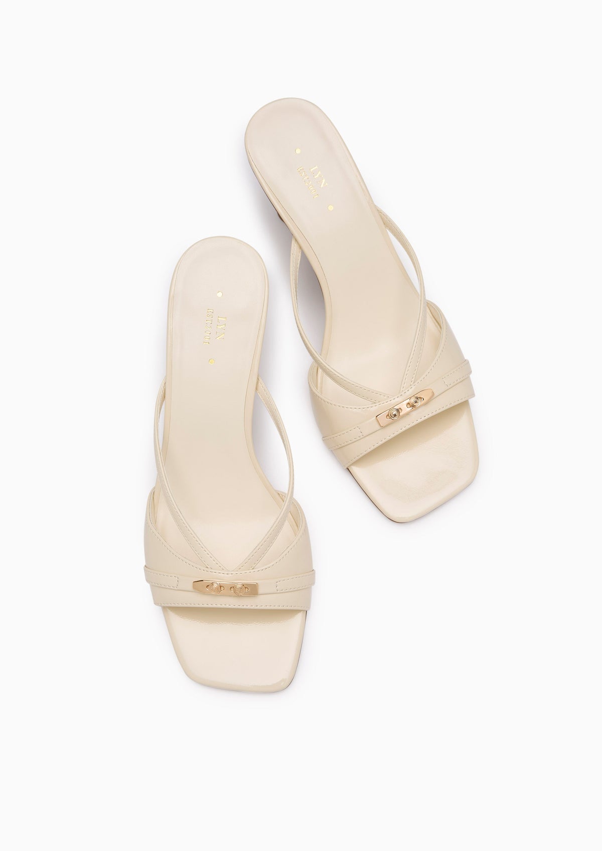 Master Strapy Mid Heel Ivory