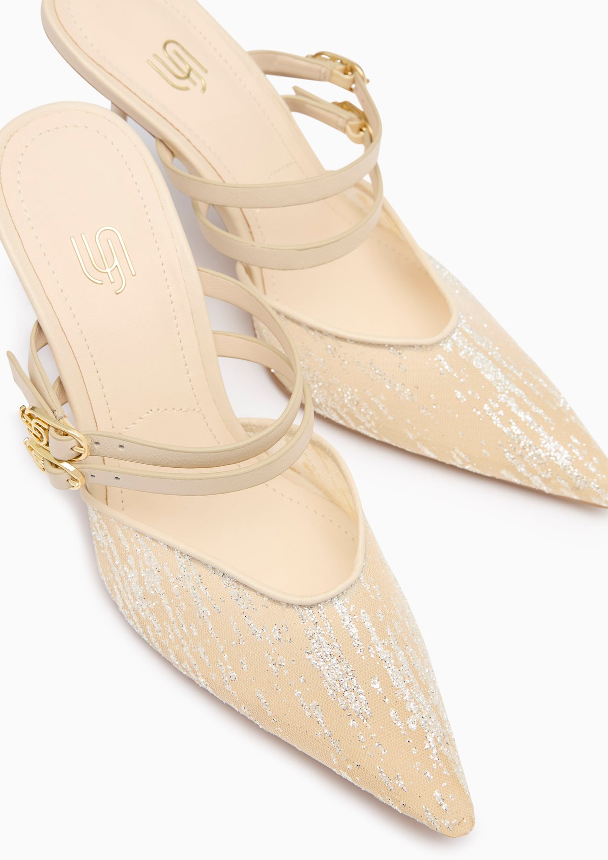 Marco Infinite Mid Heel Mule Beige