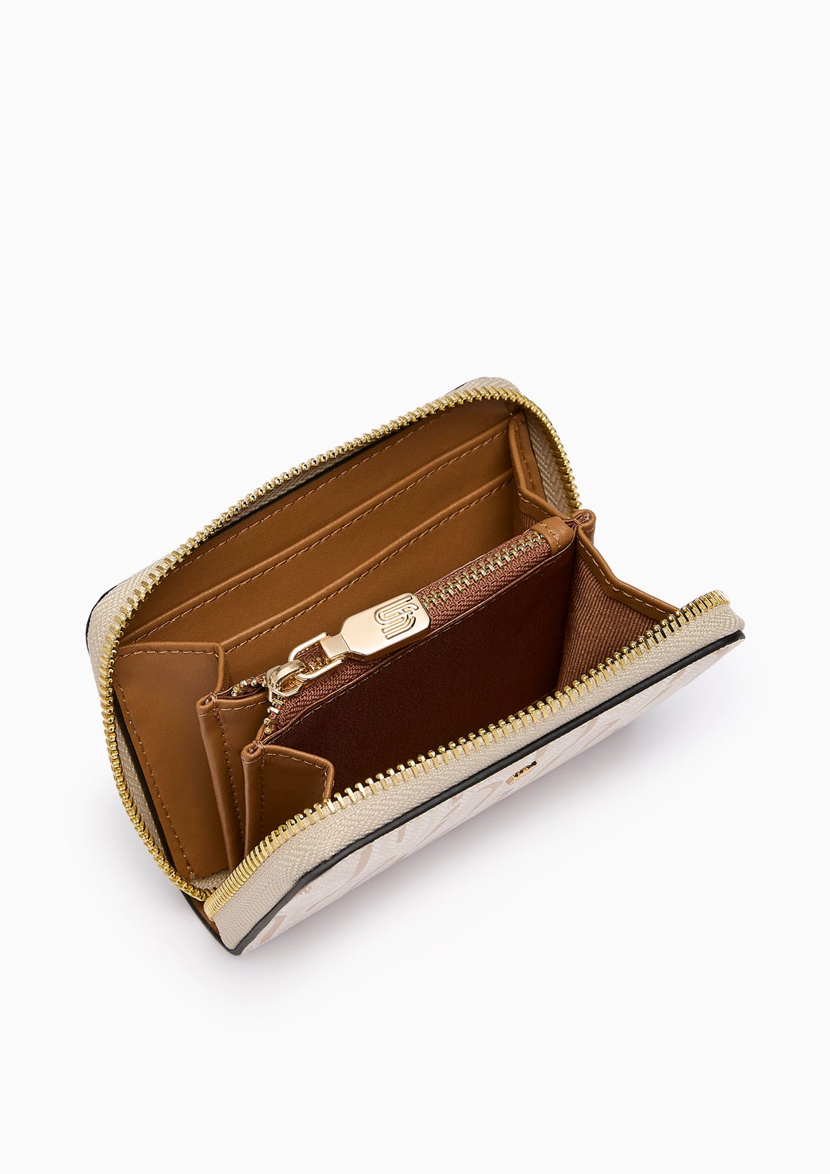 Phiona Infinite Short Wallet Printed Beige