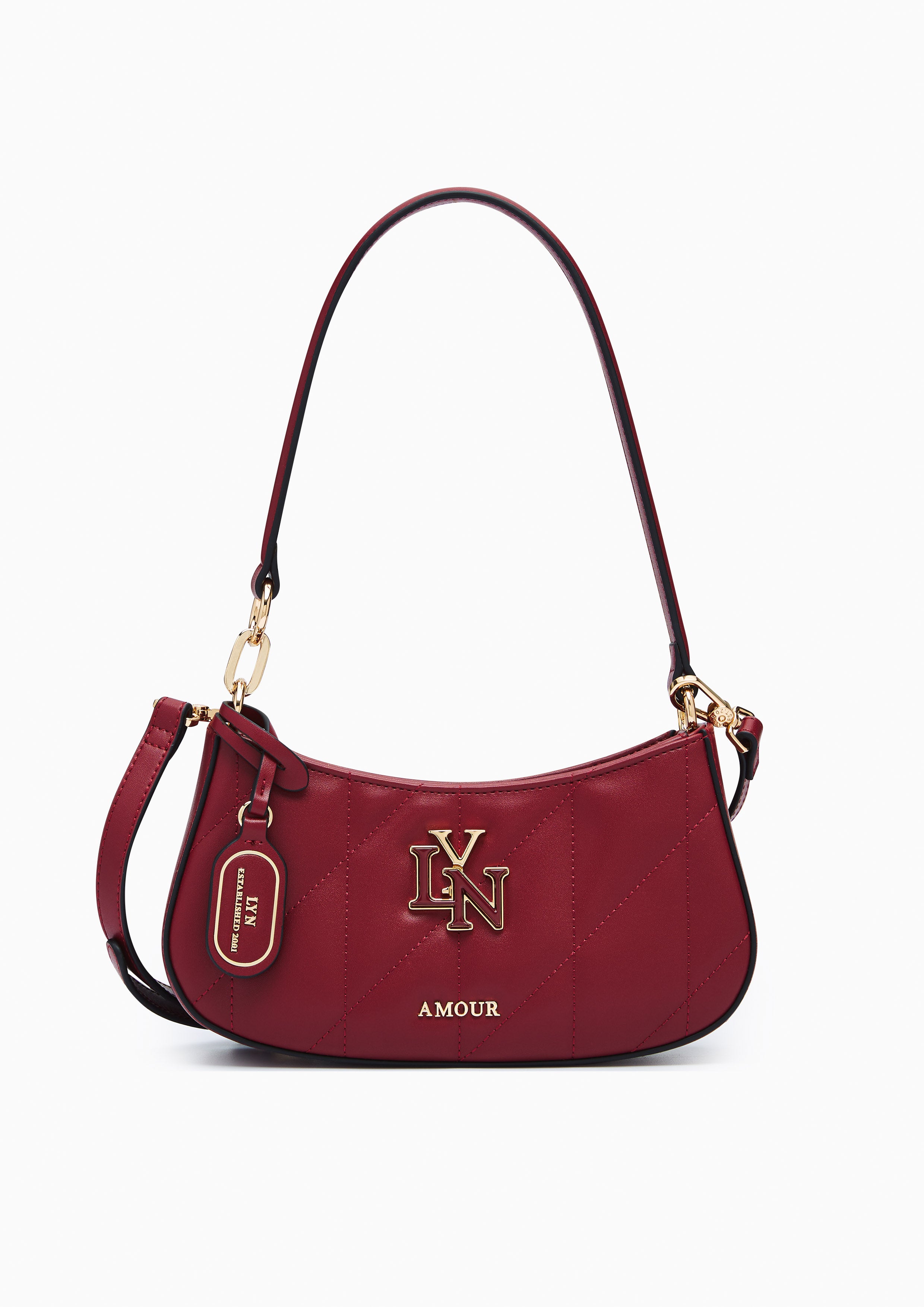 New Gastonia Shoulder Bag Dark Red : ร้านลินออนไลน์อย่างเป็นทางการ LYN バッグ