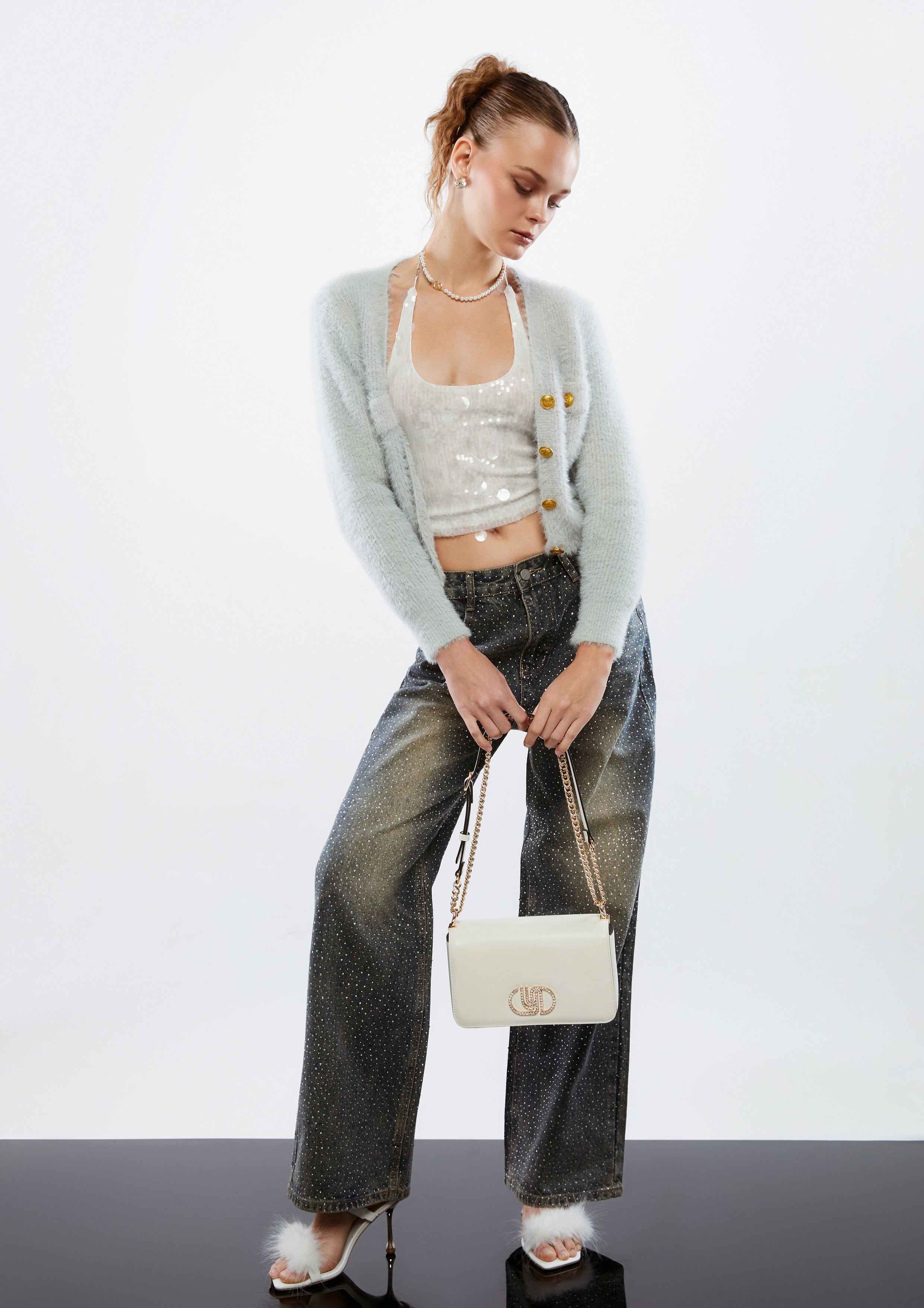 Moon Party Infinite Crossbody Bag M Off-White