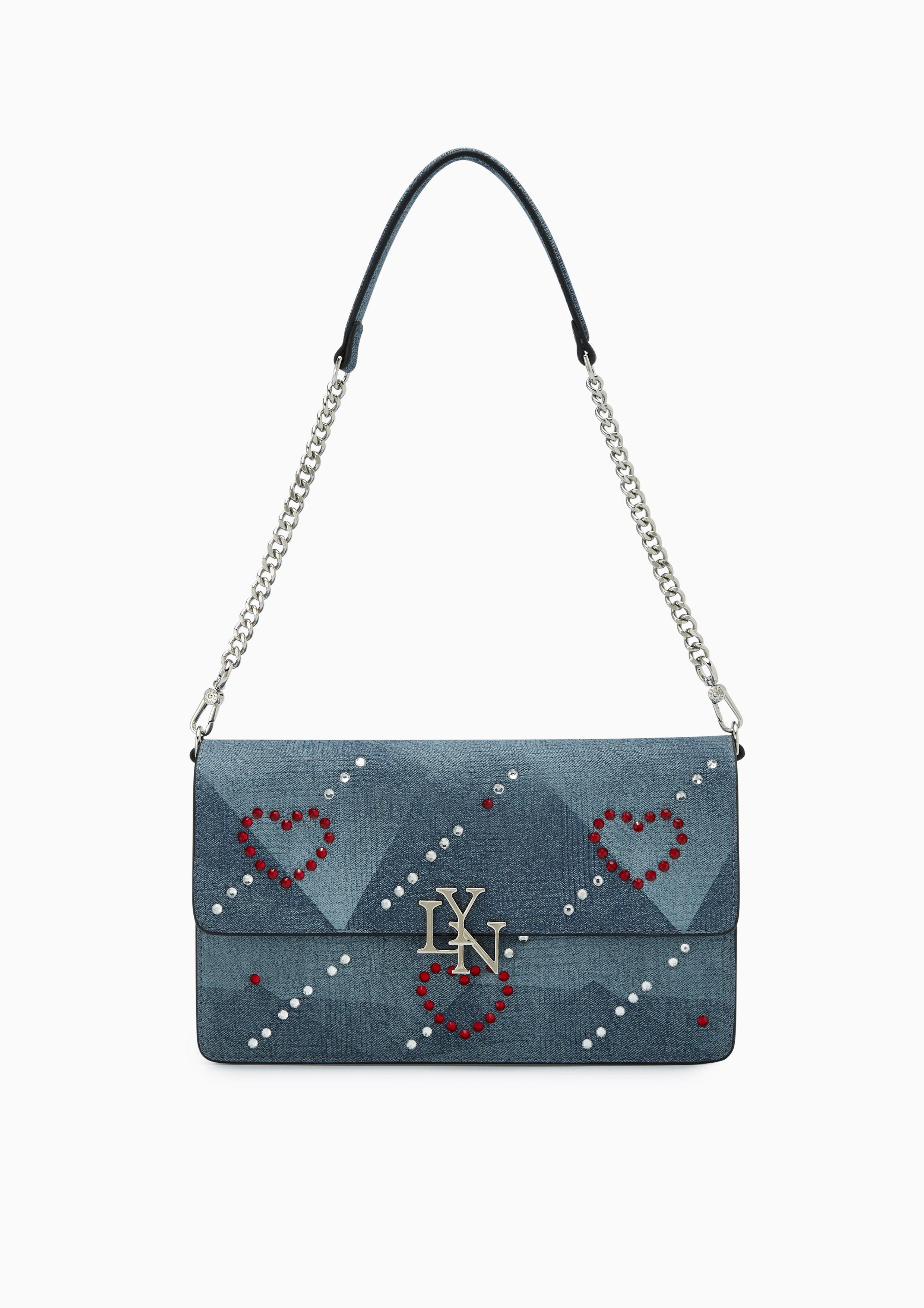 Sweet Heart Shoulder Bag Blue : ร้านลินออนไลน์อย่างเป็นทางการ 